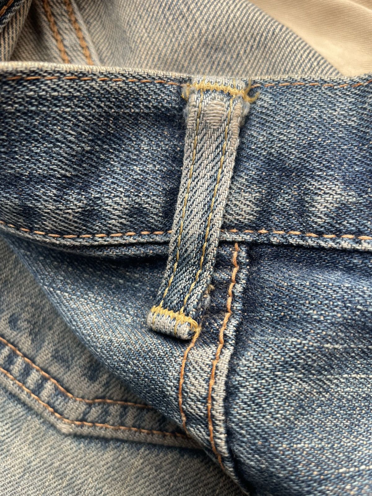 Edwin Vintage Edwin 505XX Selvedge Distresed Denim Size US 33 - 17 Thumbnail