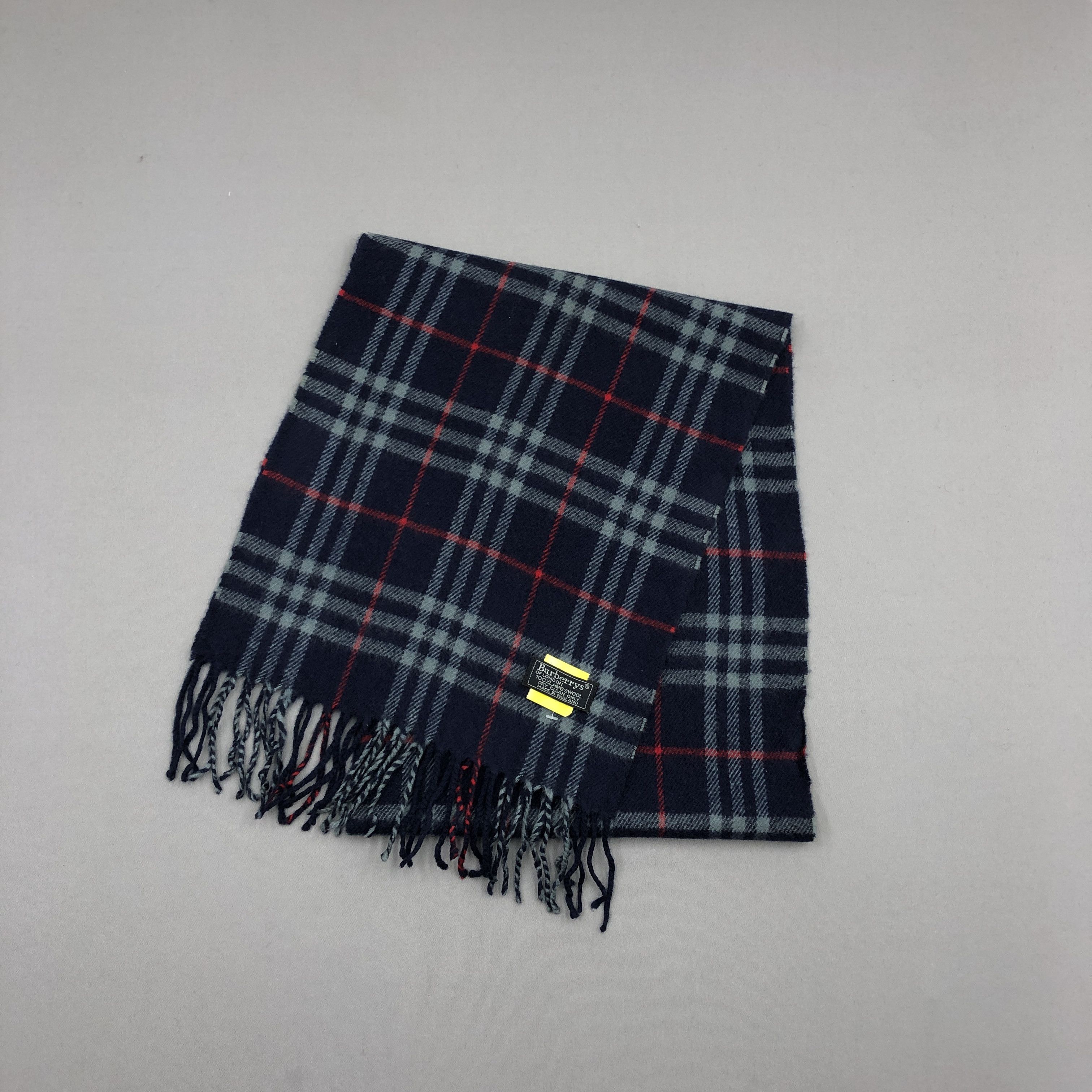 Burberry Vintage Burberry Scarf Muffler Wool Nova Check Neck Scarves Size ONE SIZE - 2 Thumbnail