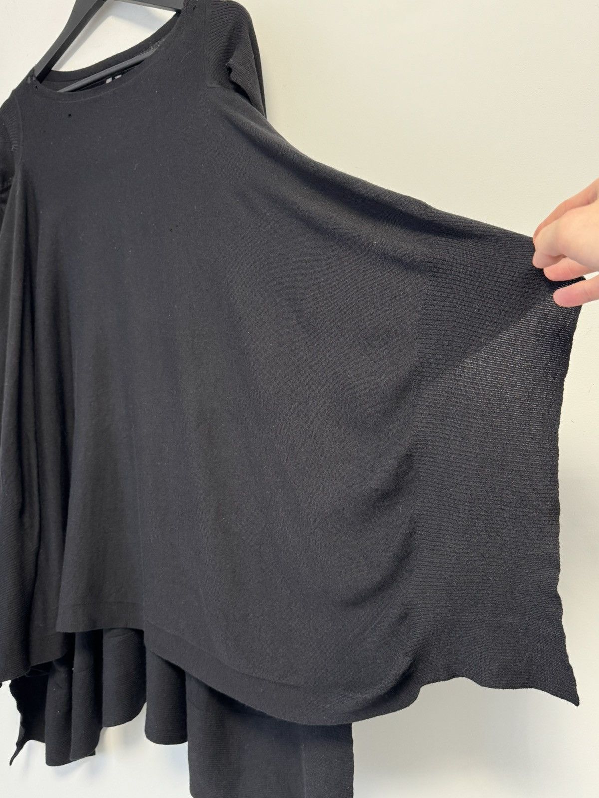 Rick Owens Rick Owens Poncho Black Avant Garde Style Minimalist Rare Size ONE SIZE - 11 Thumbnail