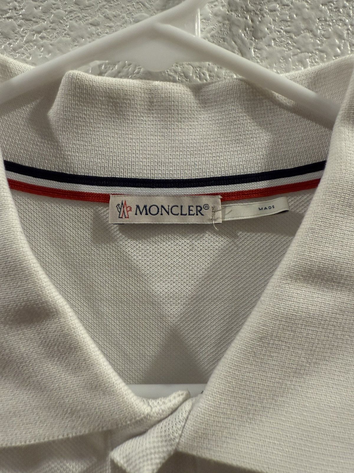 Moncler Moncler White Polo Size US XL / EU 56 / 4 - 2 Thumbnail