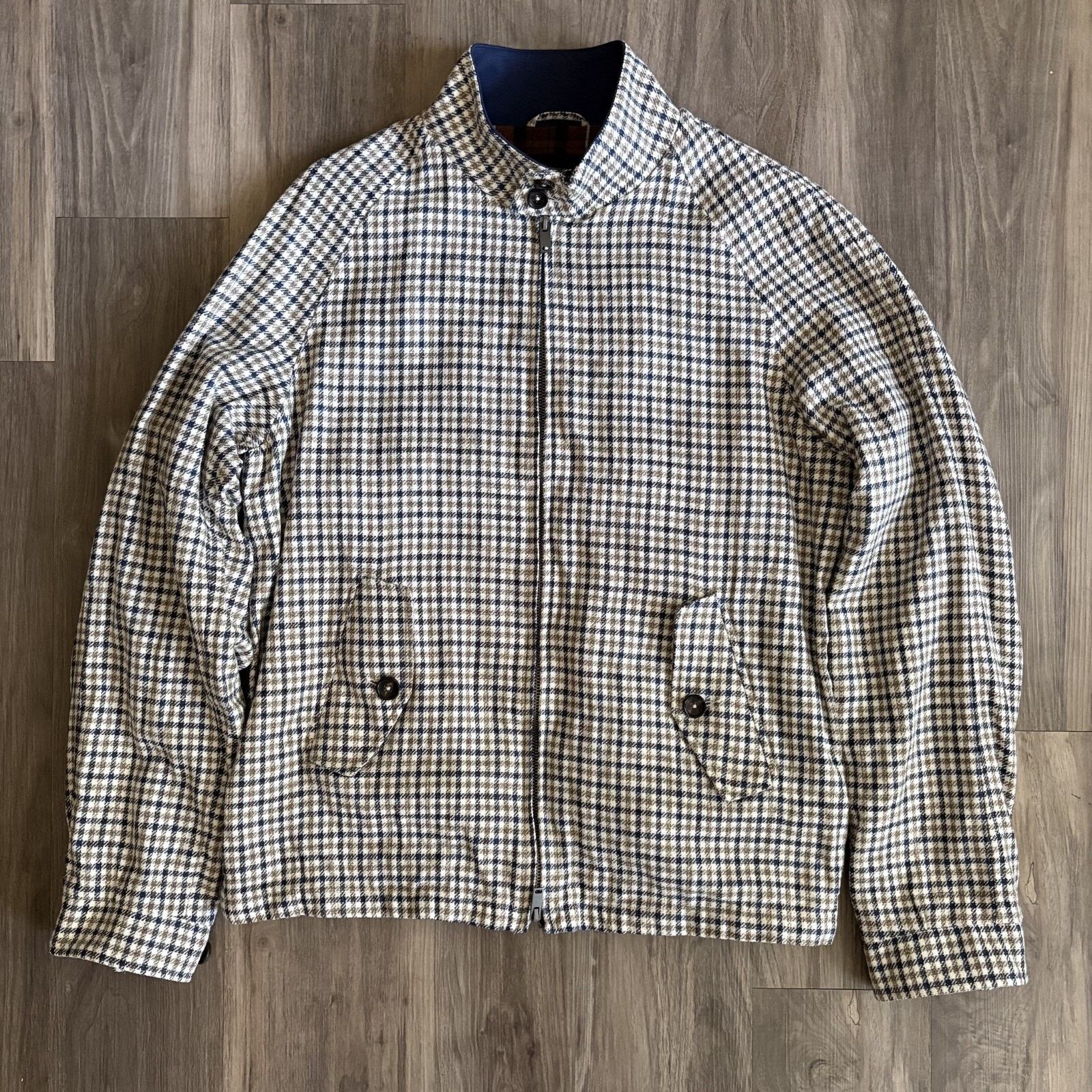 Spier & Mackay Spier Mackay Jacket Men's Size 42 Checkered Flannel Lined Size US L / EU 52-54 / 3 - 3 Thumbnail