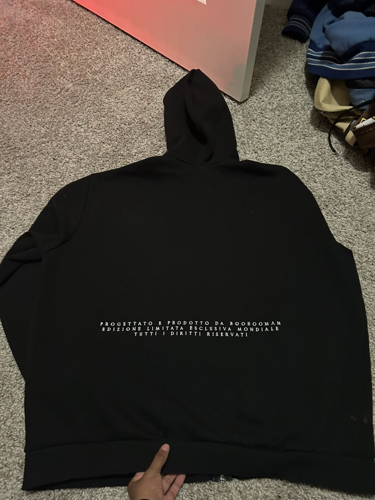 Boohoo oversized zip through hoodie|boohoo usa Size US M / EU 48-50 / 2 - 4 Thumbnail