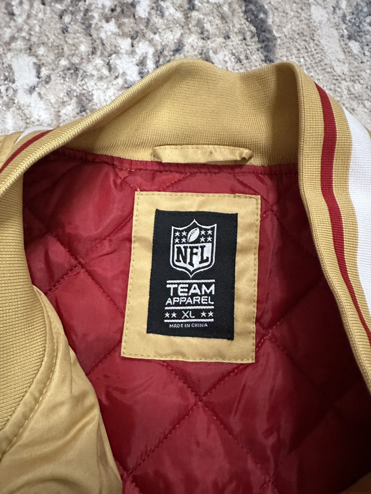 NFL NFL Team Apparel San Francisco 49ers Gold Satin Jacket XL Size US XL / EU 56 / 4 - 2 Thumbnail