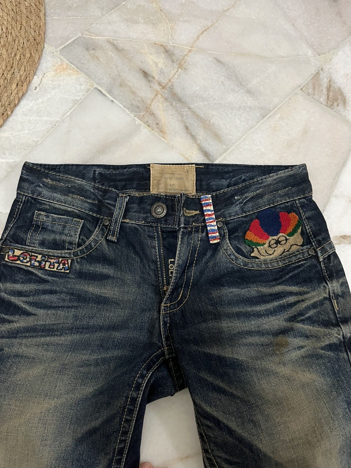 Japanese Brand Yoshitomo Nara Lolita Denim Jeans Size US 30 / EU 46 - 3 Thumbnail