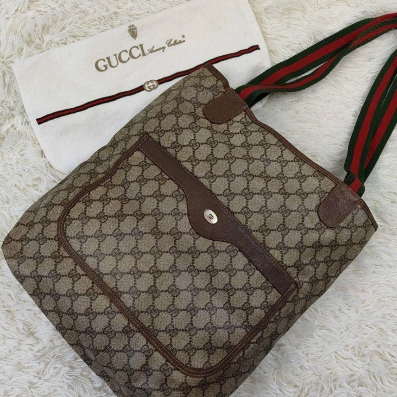 Gucci Authentic Vintage Gucci Monogram Canvas Tote Bag Size ONE SIZE - 1 Thumbnail