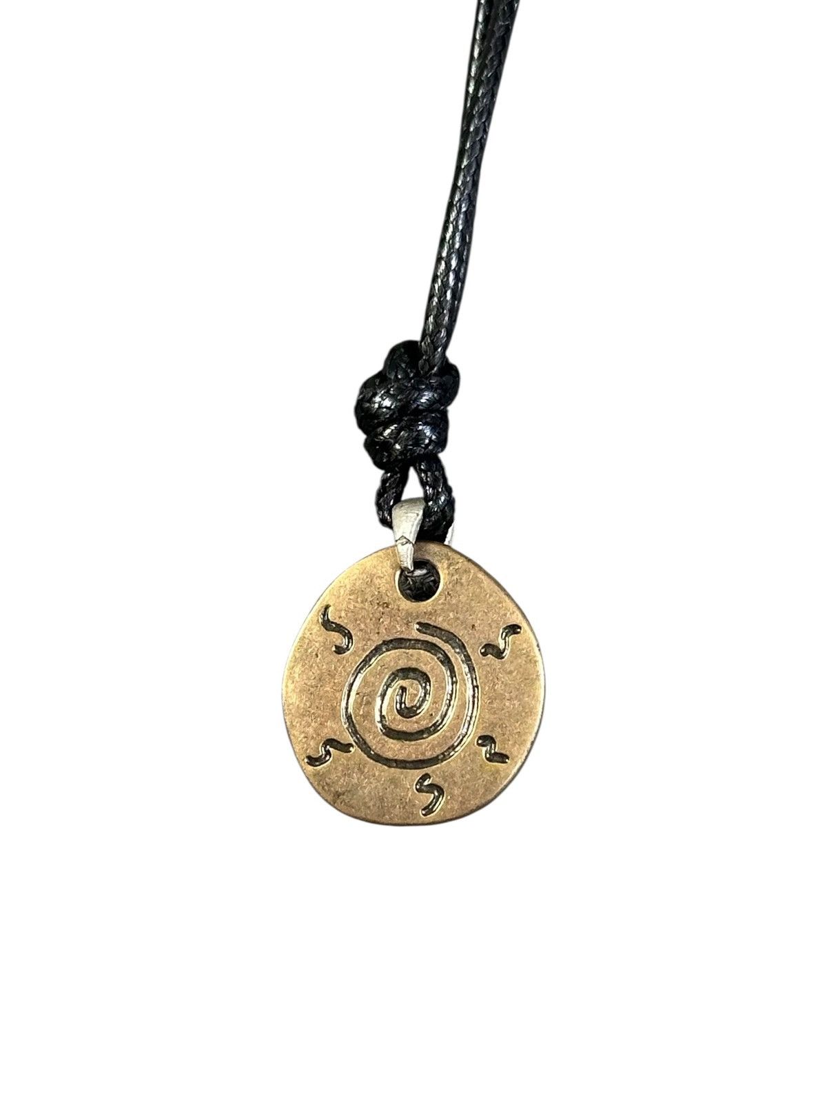 Japanese Brand 2000s JAPANESE HANDMADE RHINESTONE UZUMAKI SPIRAL NECKLACE Size ONE SIZE - 1 Thumbnail