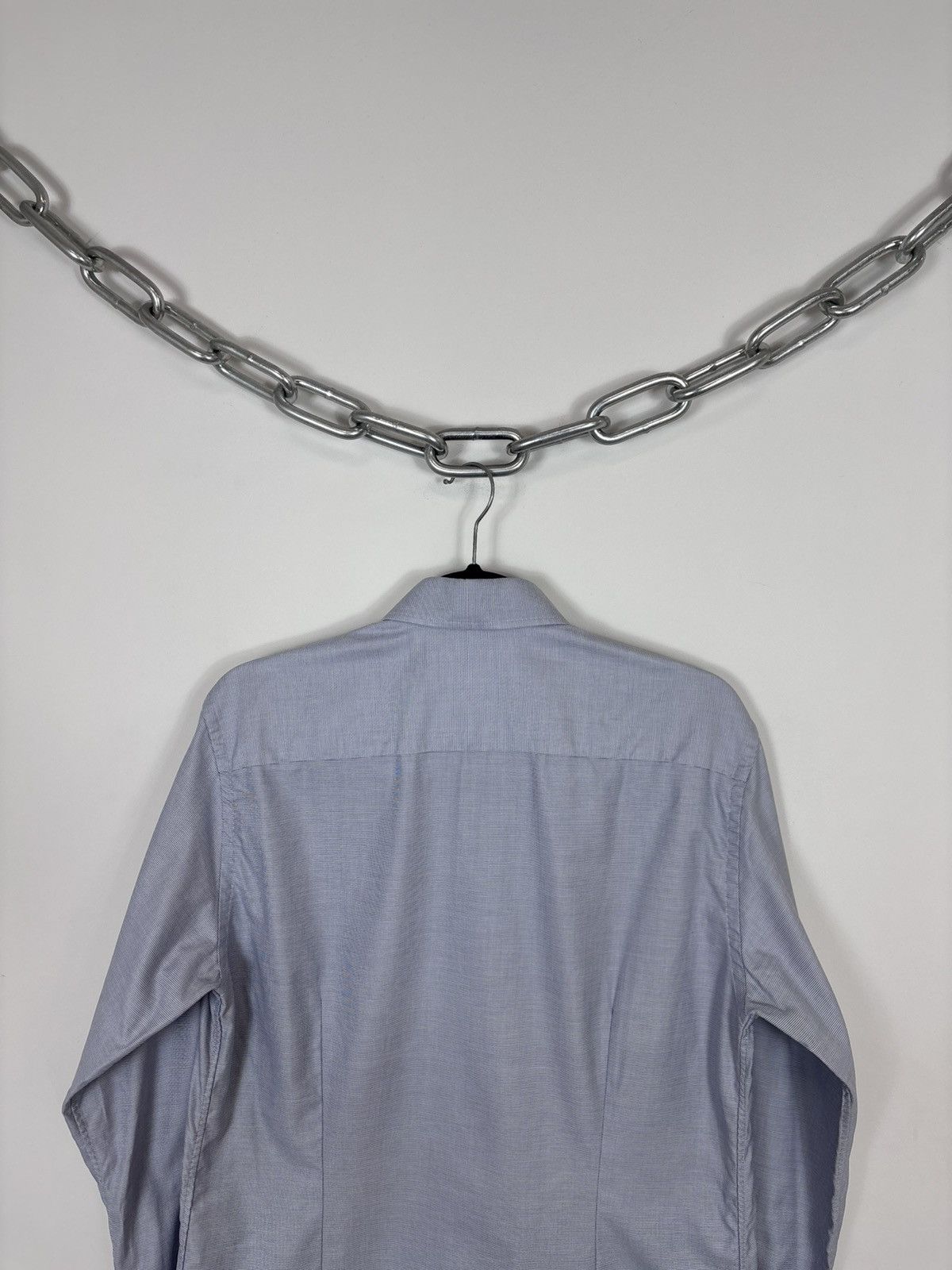 Eton Eton Men’s Slim Fit Light Blue Button Up Dress Shirt Size US M / EU 48-50 / 2 - 15 Thumbnail
