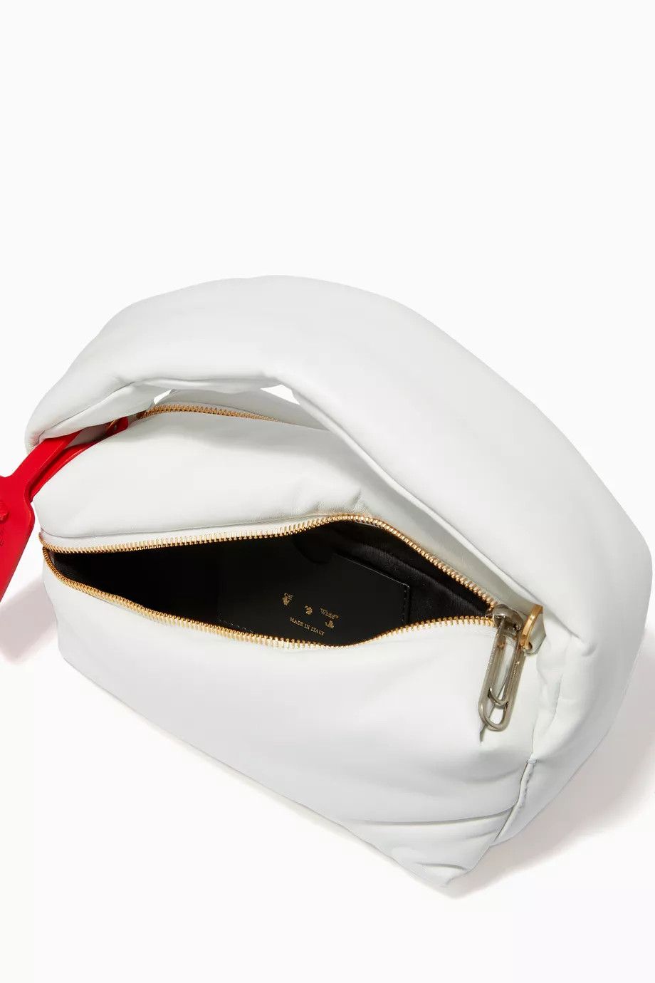 Off-White o1y1225 Size : OS / Leather Handbag in White Size ONE SIZE - 3 Thumbnail