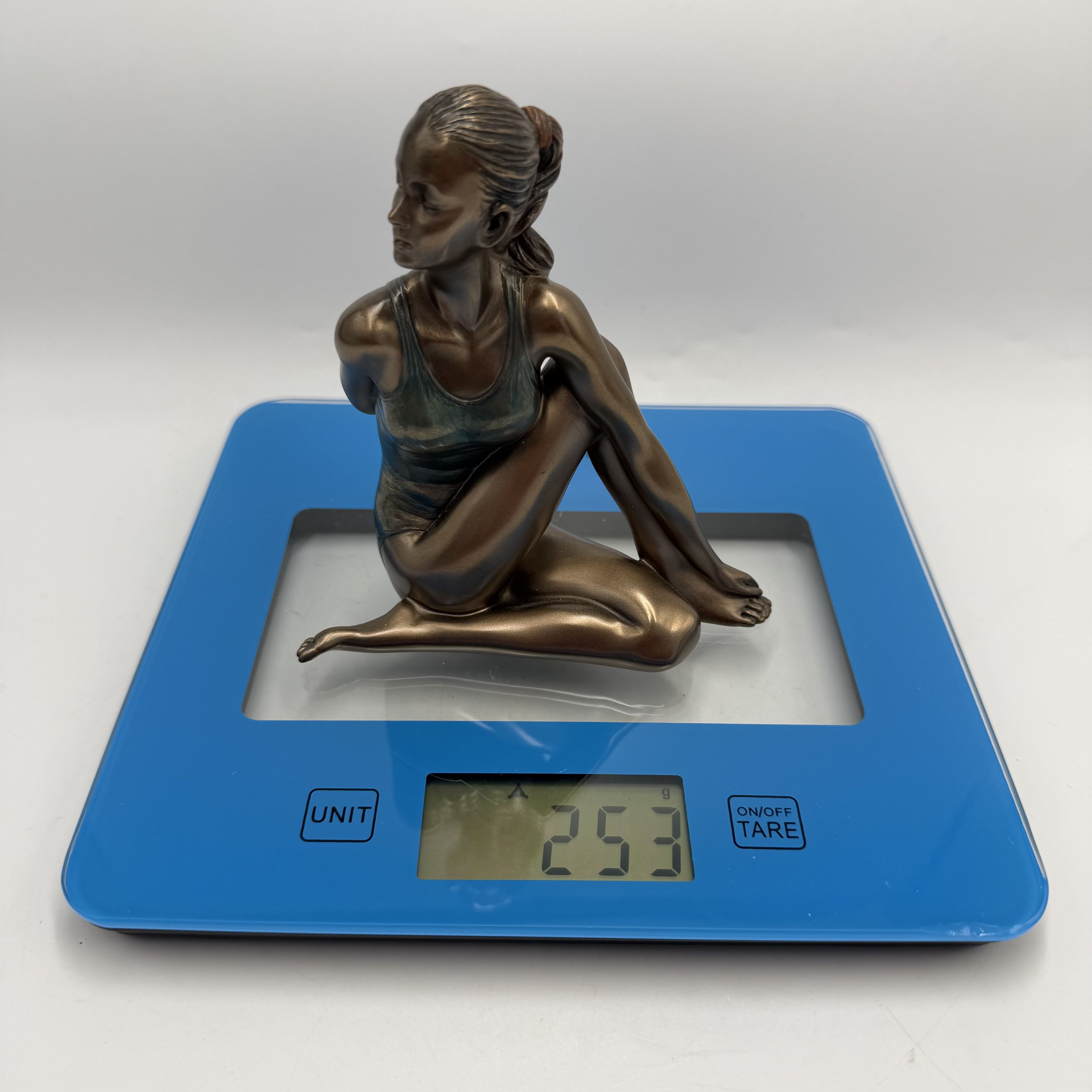 Other Yogini Statue Bronze Finish Yoga Woman Figurine 13 cm Size ONE SIZE - 6 Thumbnail