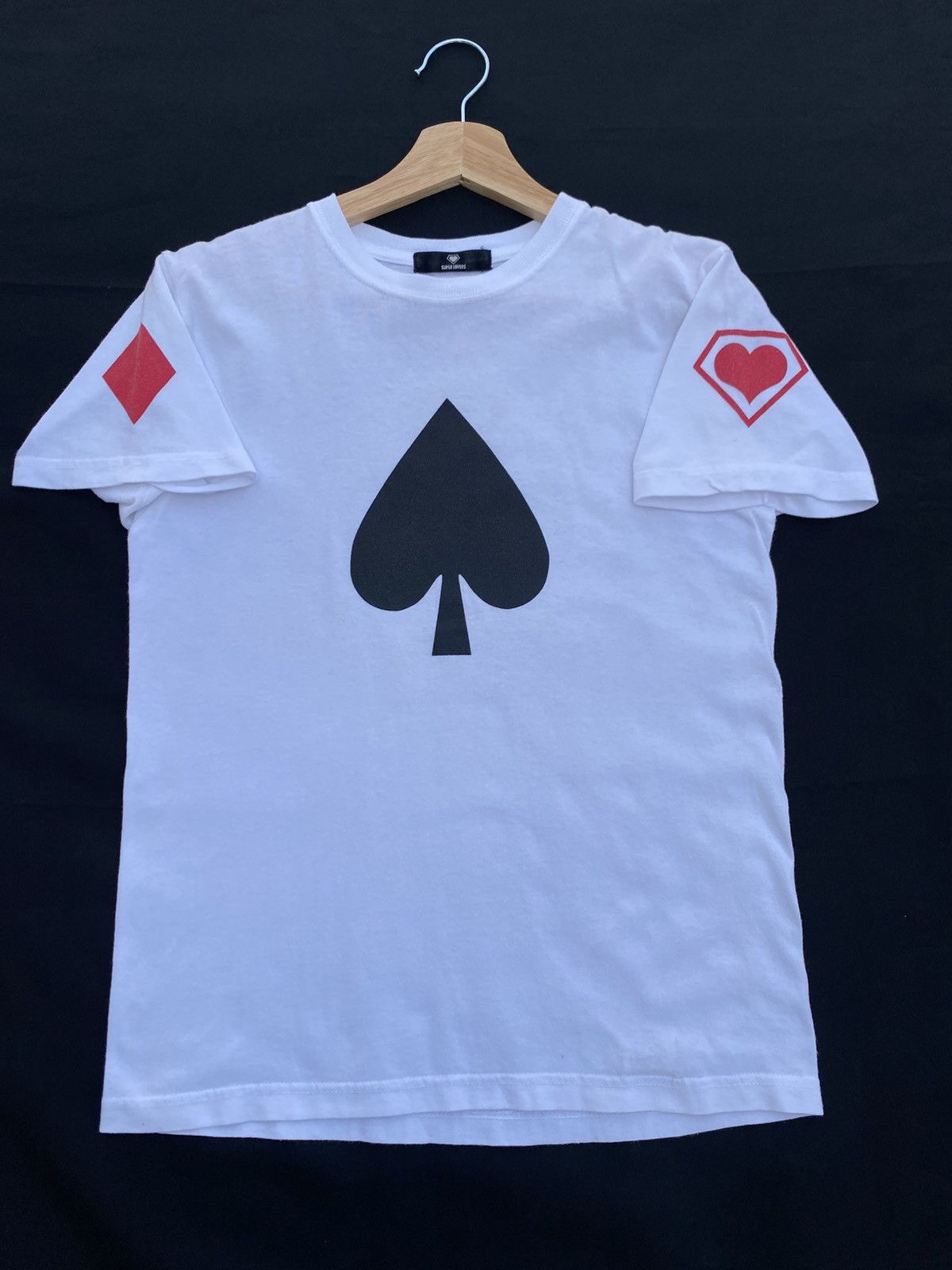 Super Lovers Rare Japanese Brand Super Lovers Spade Logo Tshirt Size US S / EU 44-46 / 1 - 9 Thumbnail