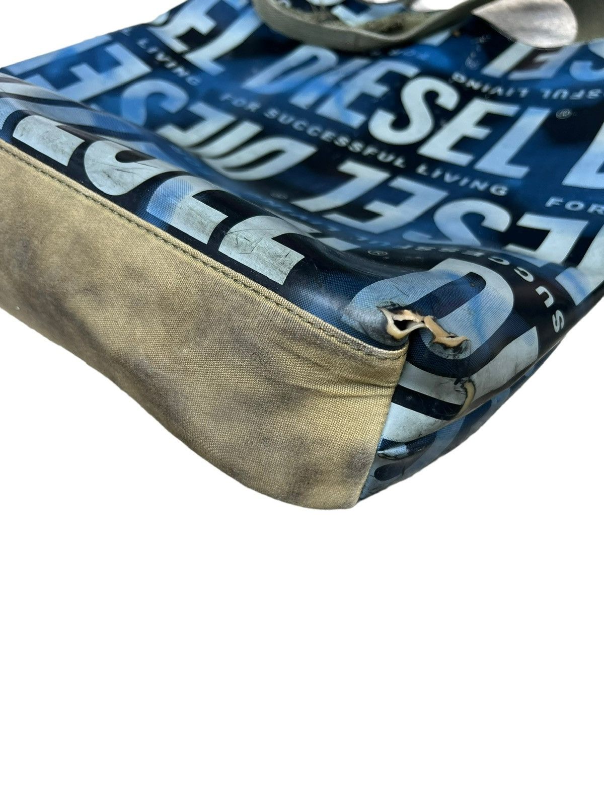 Diesel Vintage y2k Diesel Tote Bag Distressed Cyber Bag Size ONE SIZE - 4 Thumbnail