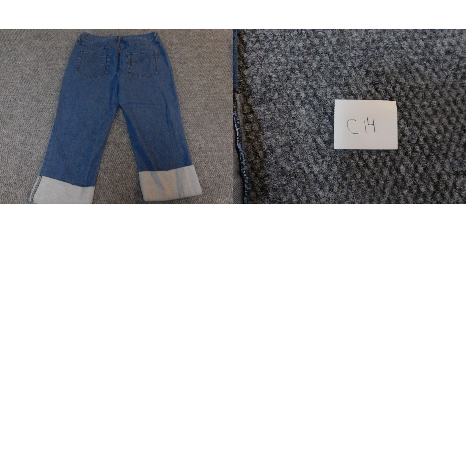 Vintage INC International Concepts Womens Jeans Capri 6 Blue Capris Cuffed Denim Straight 18in Inseam Regular Rise Zip Modern Designer Size 28" / US 6 / IT 42 - 8 Thumbnail