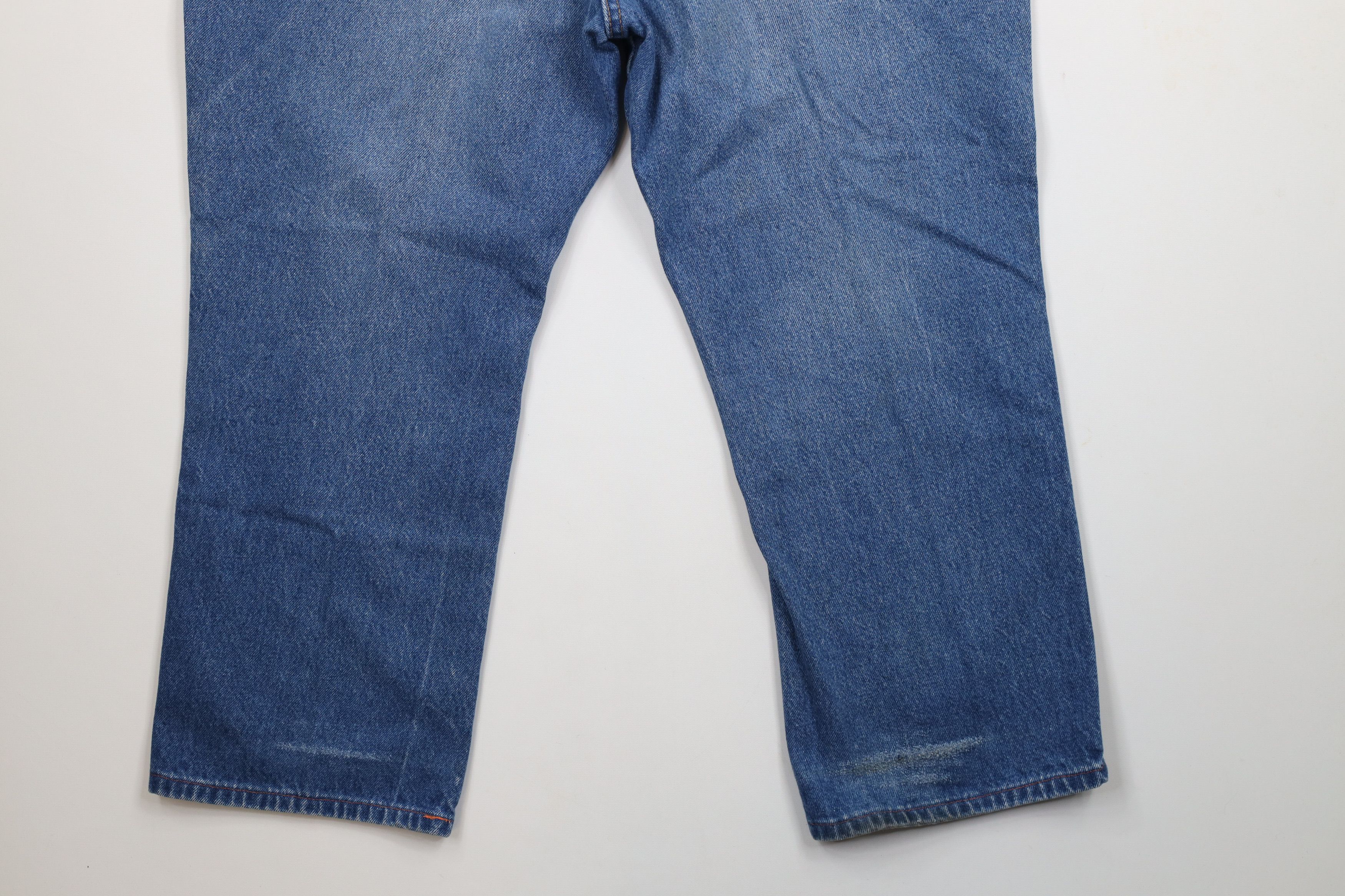 Dickies × Vintage Vintage Dickies Spell Out Wide Leg Denim Jeans Blue Cotton Size US 44 / EU 60 - 12 Thumbnail