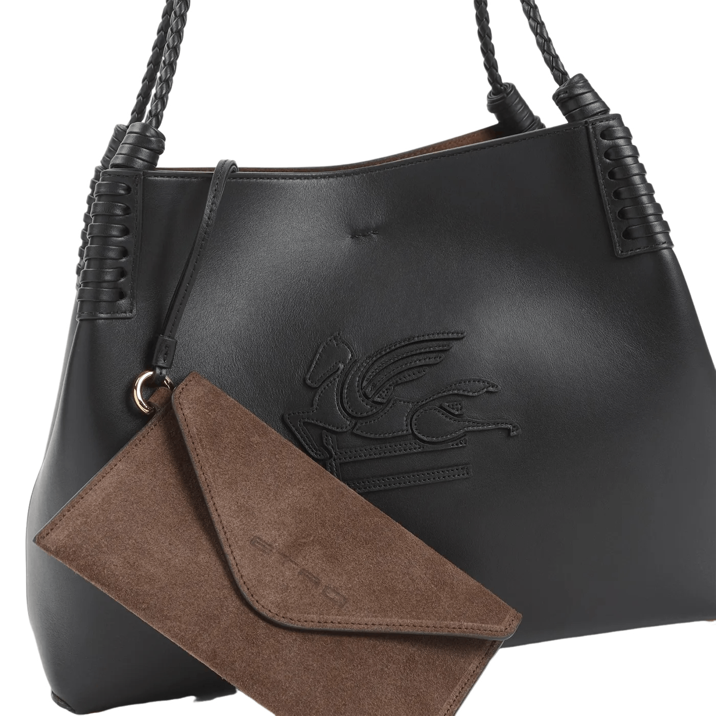Etro ETRO Libra Small Black Leather Tote Bag New And Authentic Size ONE SIZE - 3 Thumbnail