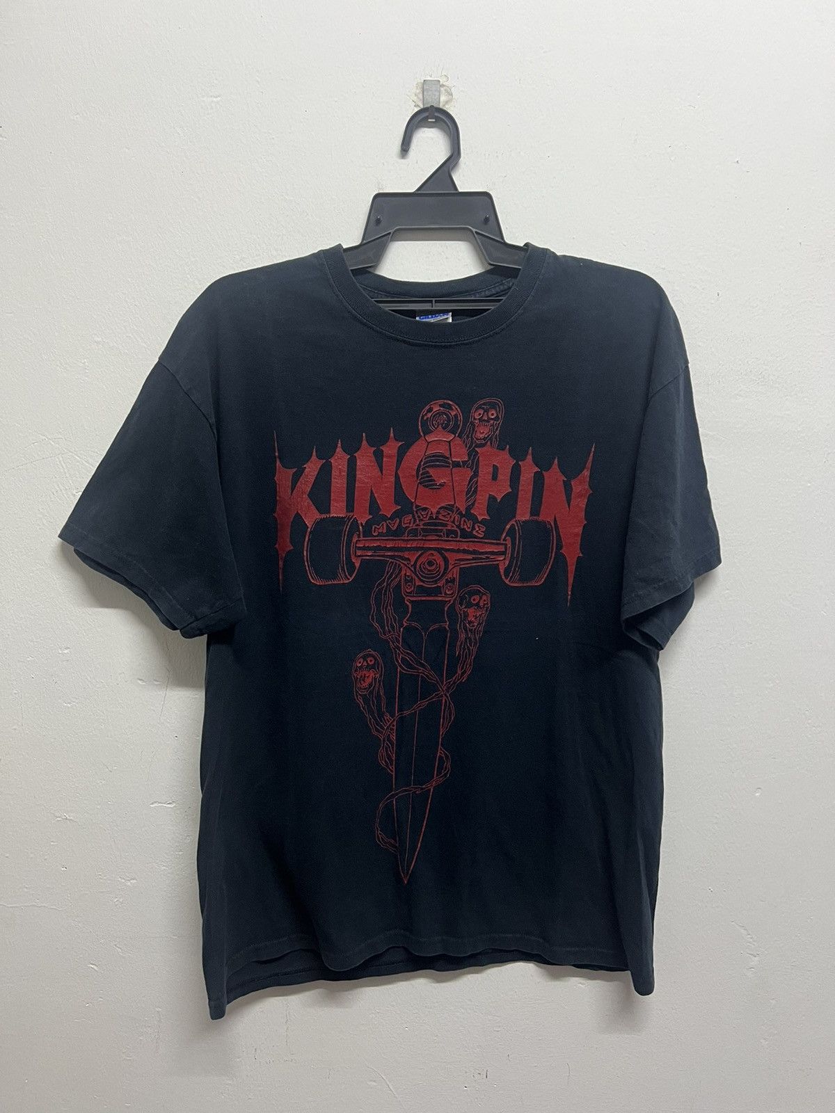 Santa Cruz Skateboards × Vintage Vintage 90’s Kingpin Magazine Skate Tee Size US L / EU 52-54 / 3 - 1 Thumbnail