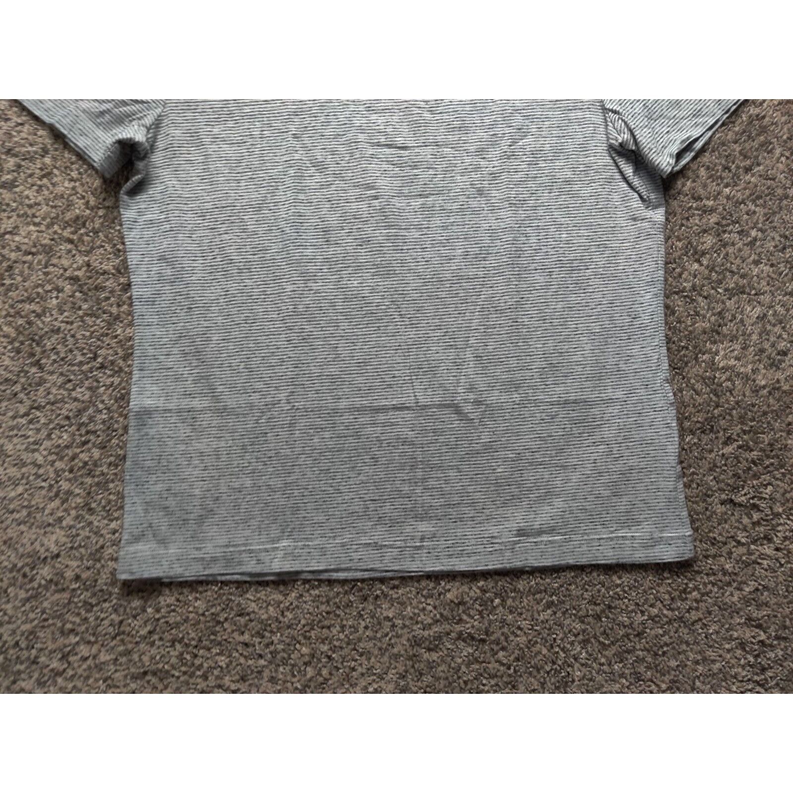 H&M H&M Shirt Adult Mens XL Gray White Striped Slim Fit Size US XL / EU 56 / 4 - 3 Thumbnail