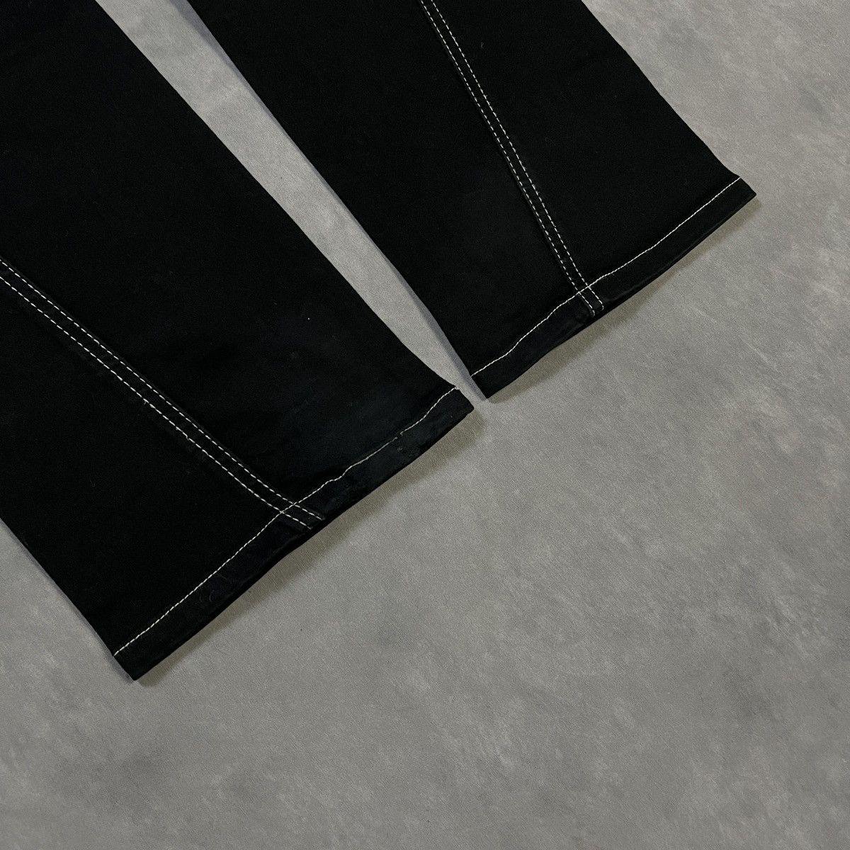 PPFM PPFM JAPANESE DESIGNER ZIP POCKET FLARE PANTS Y2K ARCHIVE Size US 35 - 13 Thumbnail