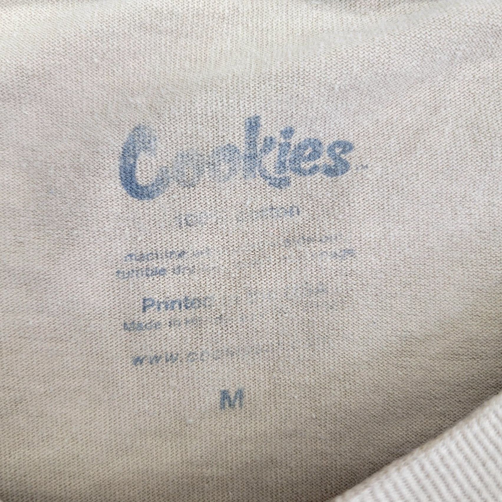 Vintage Cookies Shirt Mens M Beige Camo Box Logo Graphic Streetwear Cotton Tee Size US M / EU 48-50 / 2 - 5 Thumbnail