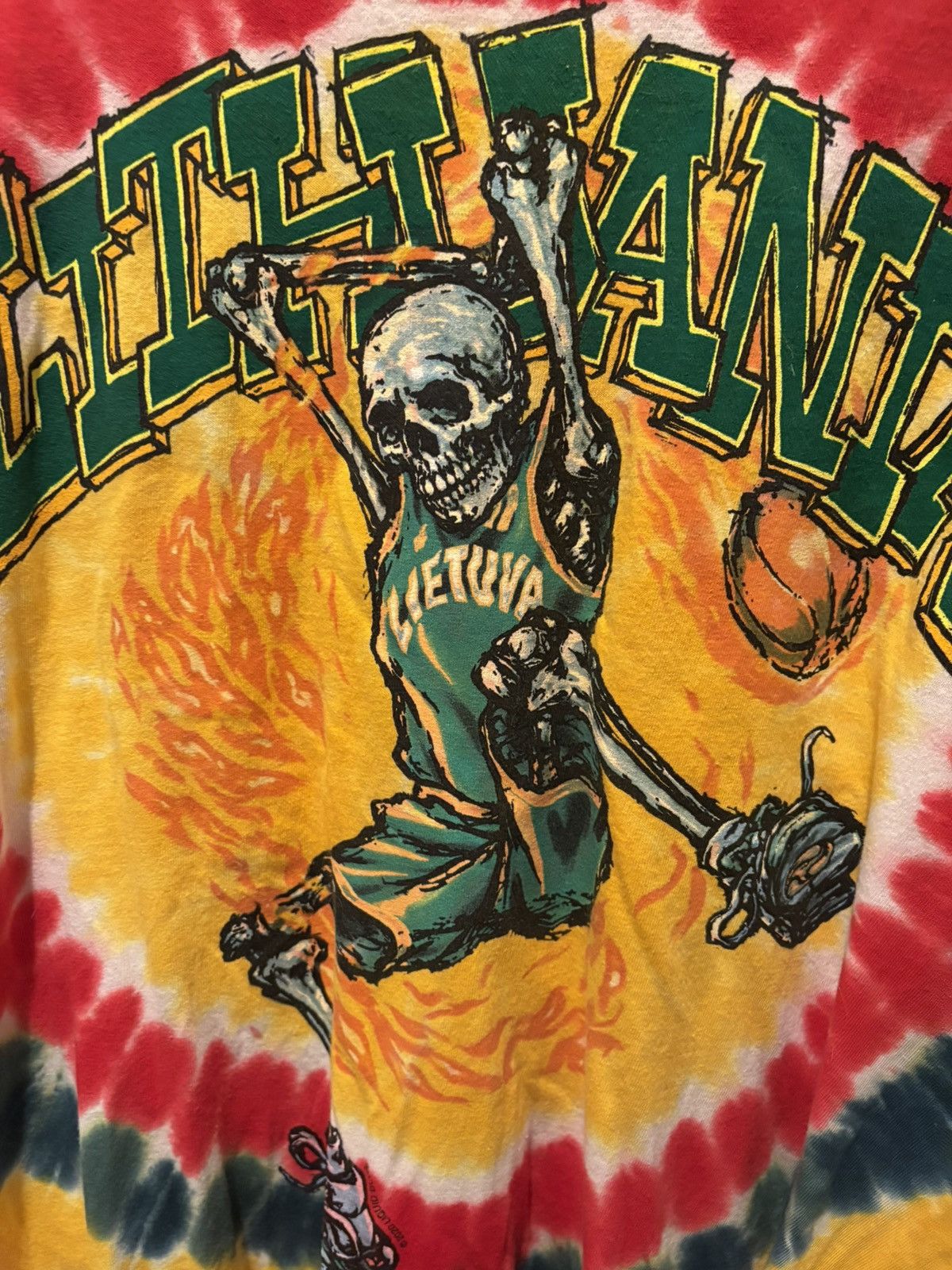 Grateful Dead Grateful Dead Lithuania Basketball 1992 tie dye shirt Size US XXL / EU 58 / 5 - 4 Thumbnail