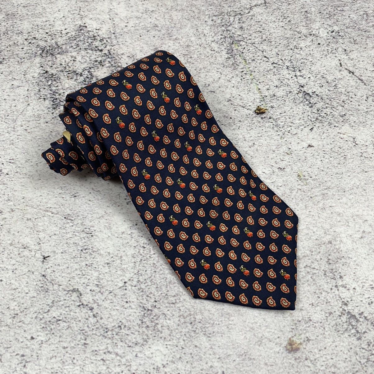 Salvatore Ferragamo Men’s Tie Pure Silk Navy
