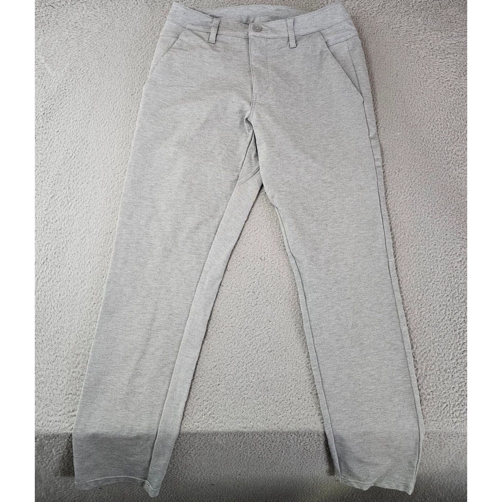 Vintage BYLT Slim Chino Pant Mens 31 Light Gray Stretch 2.0 Performance Casual Pants Size US 31 - 2 Thumbnail
