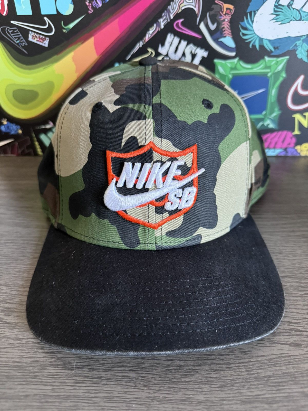 Nike sb hat camo best sale