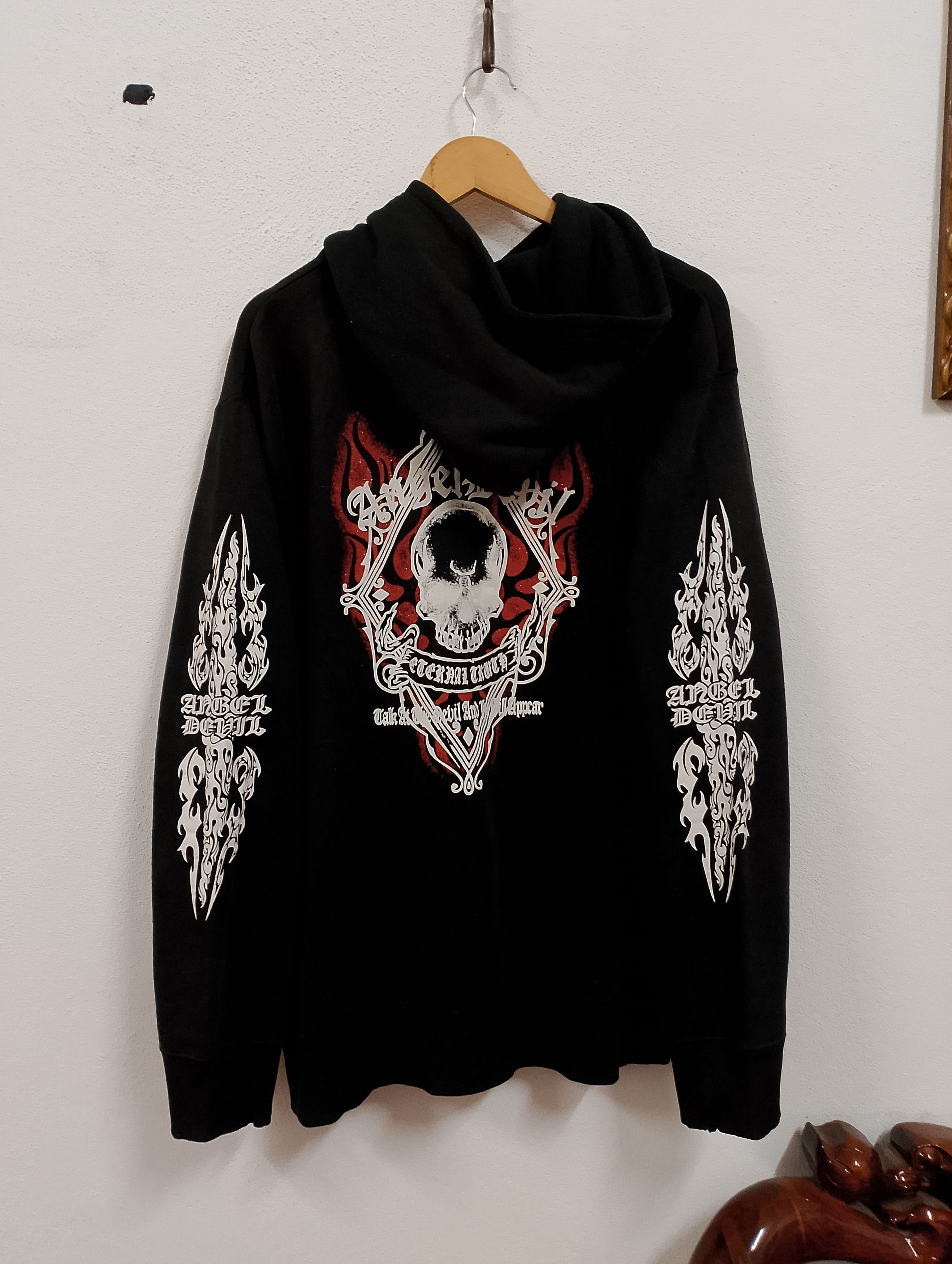 Japanese Brand Vintage Angel Devil Graphic Hoodie Size US XL / EU 56 / 4 - 2 Thumbnail