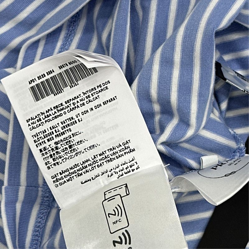 Prada Prada Striped Short Sleeve Pullover T-Shirt Size US S / EU 44-46 / 1 - 1 Thumbnail