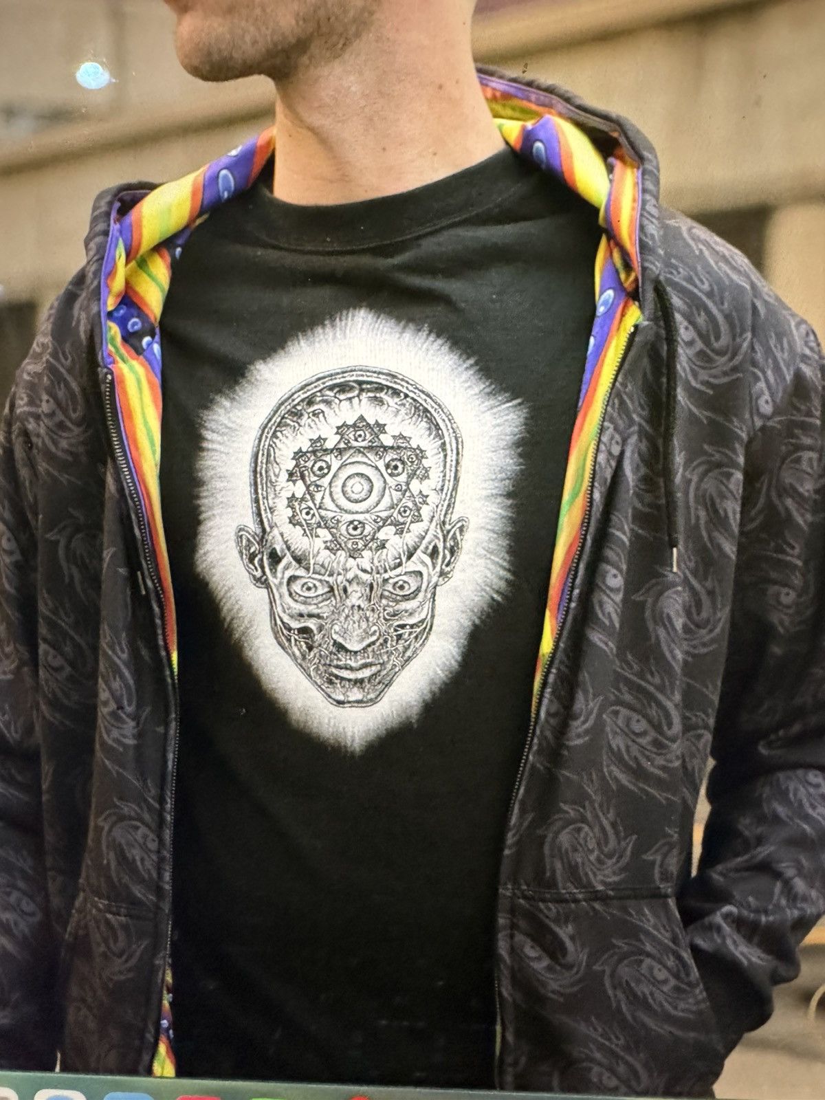 Other Bardo being reversible heavyweight hoodie by Alex Gray Size US L / EU 52-54 / 3 - 7 Thumbnail