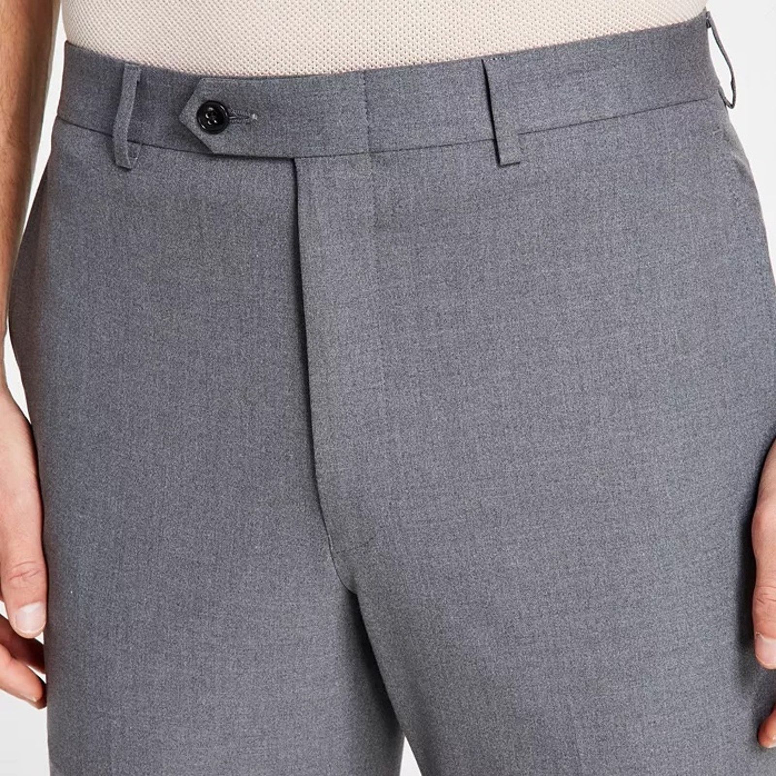 Michael Kors Michael Kors Men's Gray Stretch Dress Pants Size 42W 32L Size US 42 / EU 58 - 4 Thumbnail