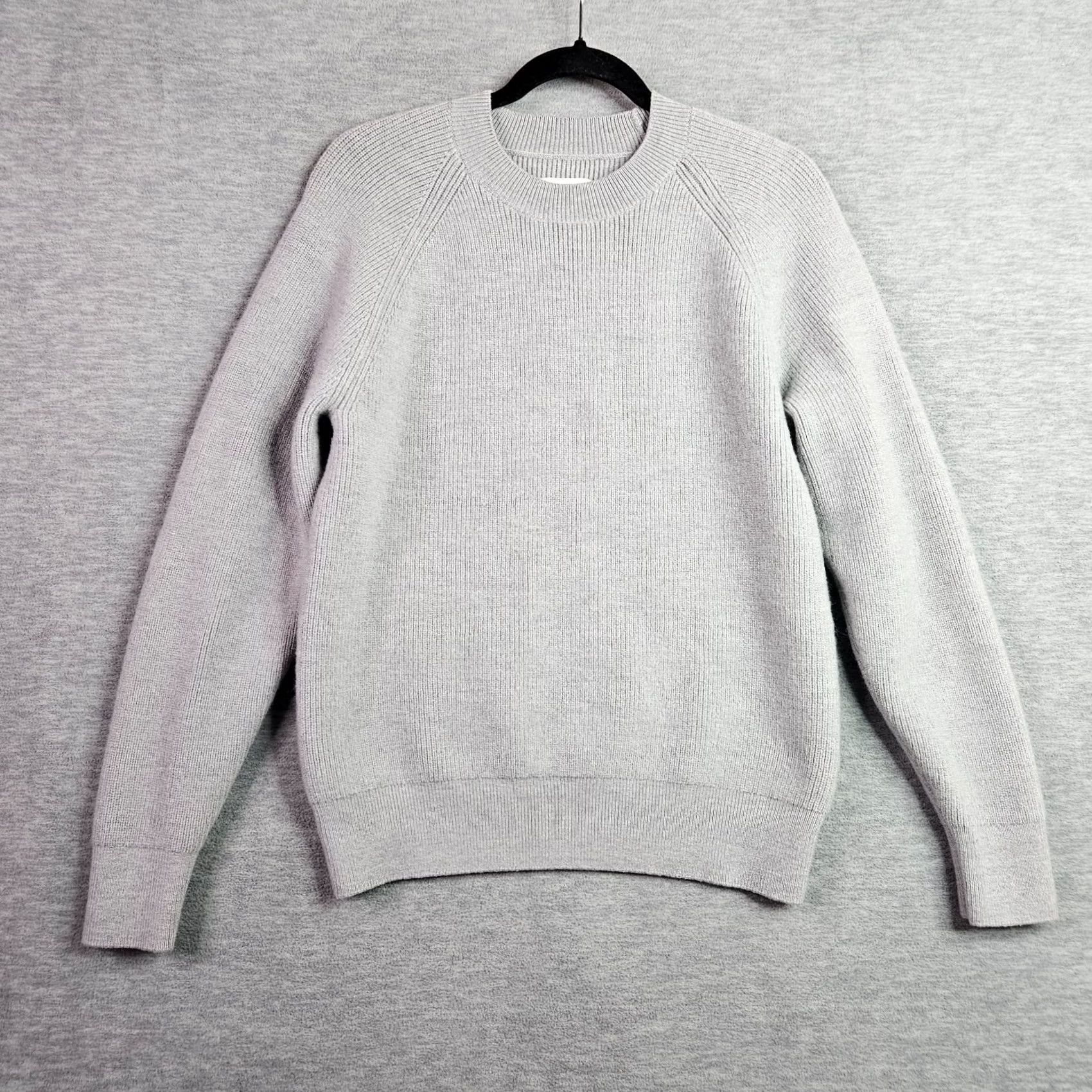 Aime Leon Dore Aimé Leon Dore Gray Crewneck Knit Wool Nylon Merino Blend Sweater Size M Women Pullover Casual All Seasons Long Sleeve Solid Modern Vintage No N/A Size M / US 6-8 / IT 42-44 - 2 Thumbnail