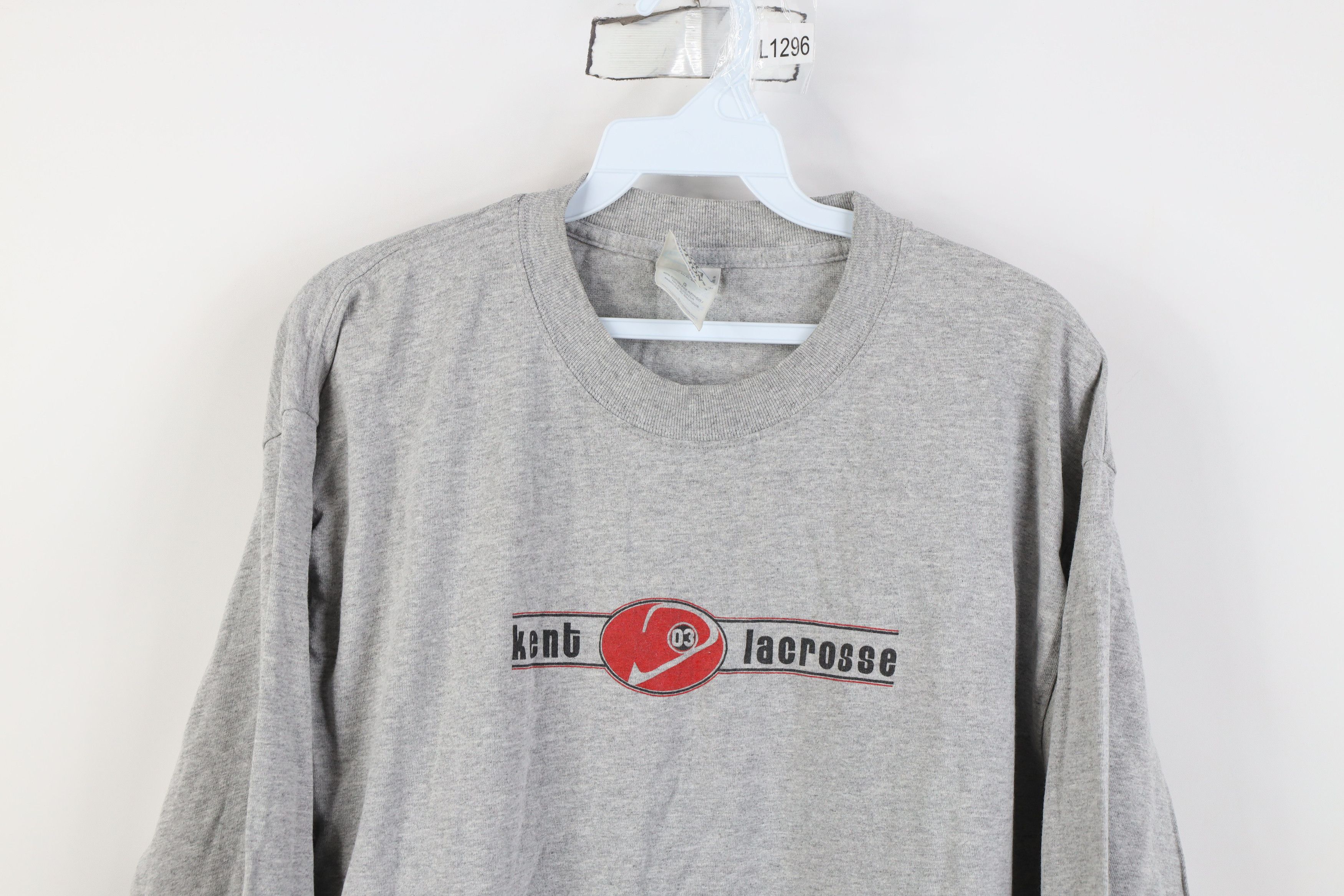 Vintage Vintage Y2K 2003 University Lacrosse Long Sleeve T-Shirt Size US L / EU 52-54 / 3 - 2 Thumbnail