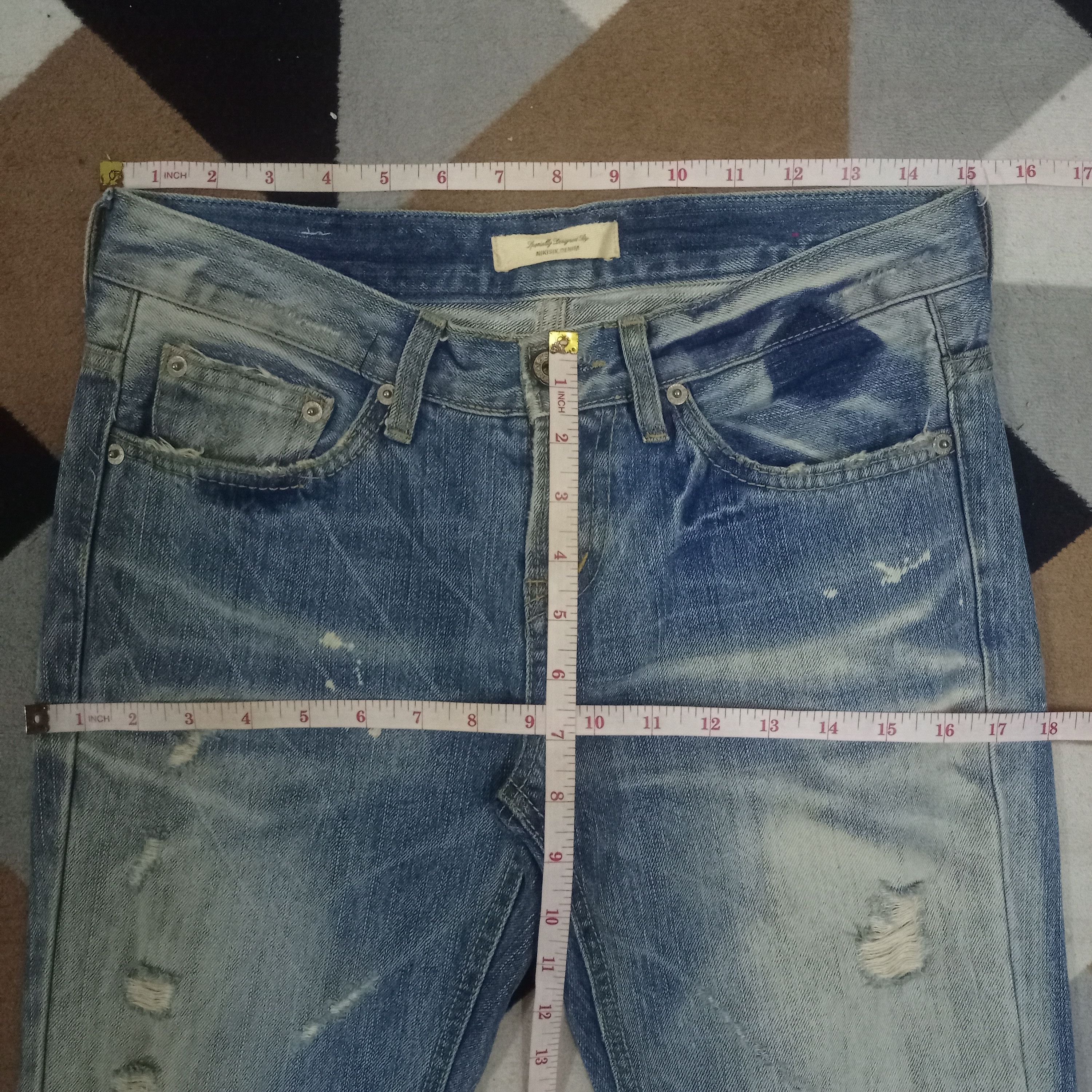 Japanese Brand Vintage Japanese Brand Acid Wash Style Loose Jeans Size US 30 / EU 46 - 10 Thumbnail