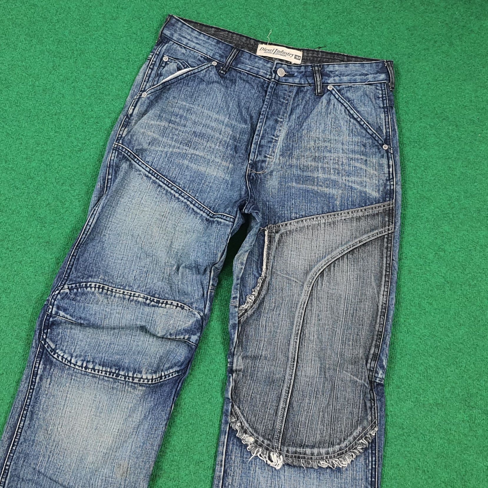 Diesel Vintage Diesel Industry Rabox Panelled Jeans GRUNGE C297N21 Size US 34 / EU 50 - 2 Thumbnail