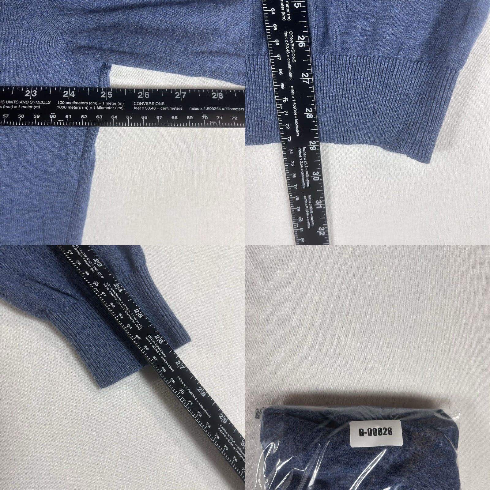 Vintage Southern Pines Mens XL Blue Long Sleeve Crew Neck Golf Sweater Pullover Casual Knit Cotton Size US XL / EU 56 / 4 - 8 Thumbnail