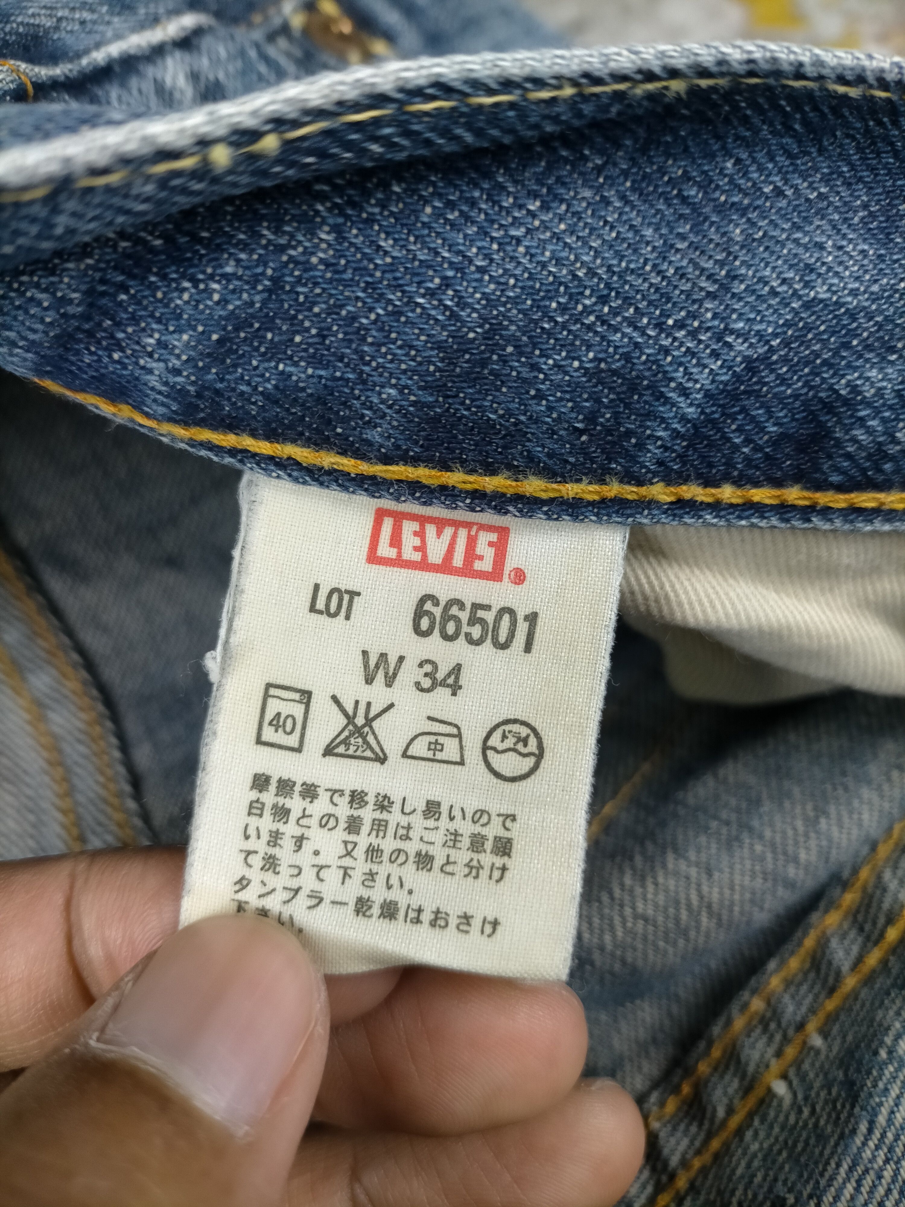 Levi's 🔥 Vintage Lvc Levis 501 Big E Selvedge Size US 30 / EU 46 - 7 Thumbnail