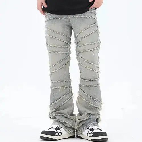 Jean Opium Embroidery Stack Denim Jeans Retro Vintage y2k Size US 30 / EU 46 - 5 Thumbnail