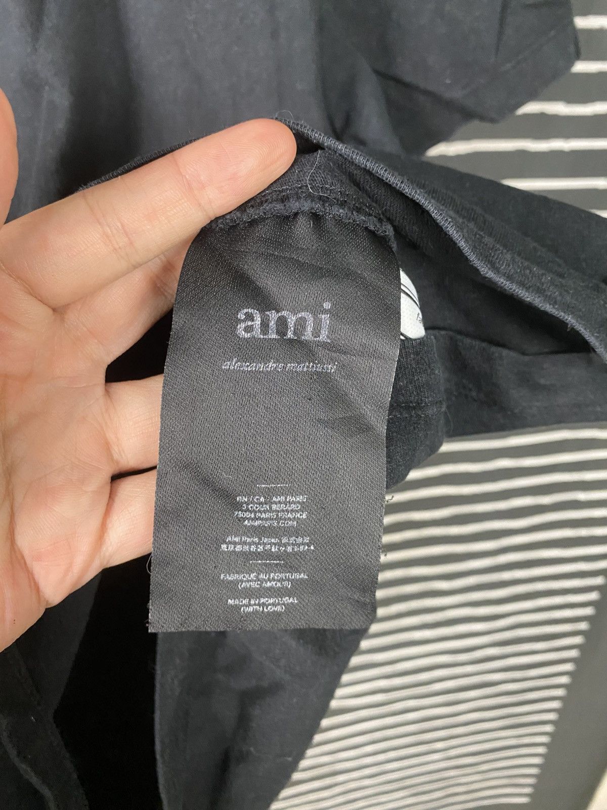 AMI AMI Alexandre Mattiussi Tricolor Logo T-Shirt Size US M / EU 48-50 / 2 - 4 Thumbnail