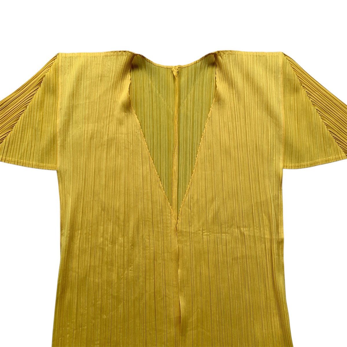 Pleats Please Issey Miyake Pleats Please Issey Miyake Yellow Cardigan Size M / US 6-8 / IT 42-44 - 5 Thumbnail