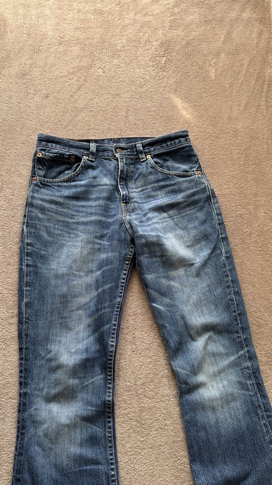 Japanese Brand Flared Crazy Levis Jeans Y2K Mudwash Denim LGB if6was9 vibe Size US 29 - 7 Thumbnail