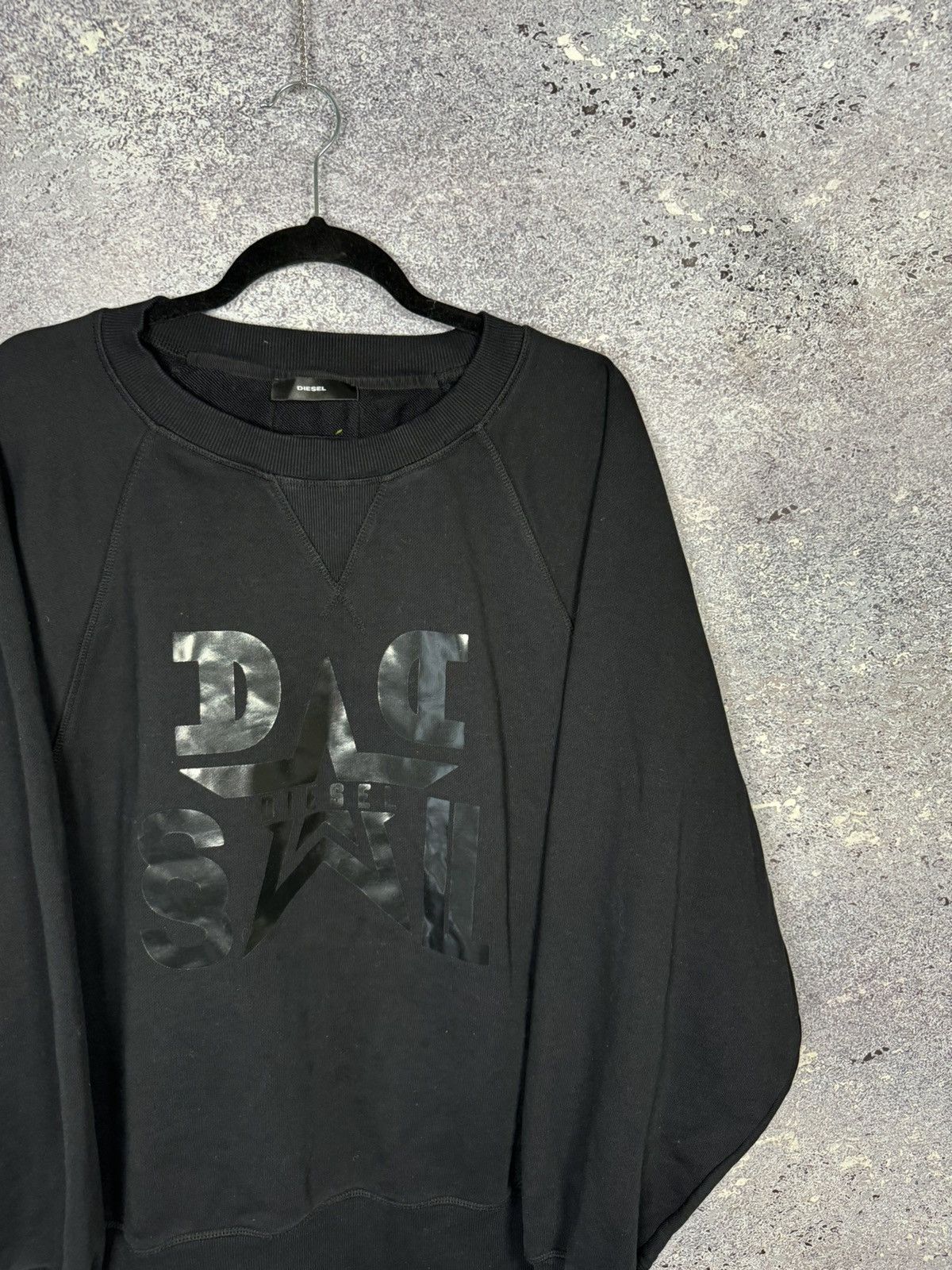 Diesel Diesel Sweatshirt Black Logo Streetwear XL Size Size US XL / EU 56 / 4 - 2 Thumbnail