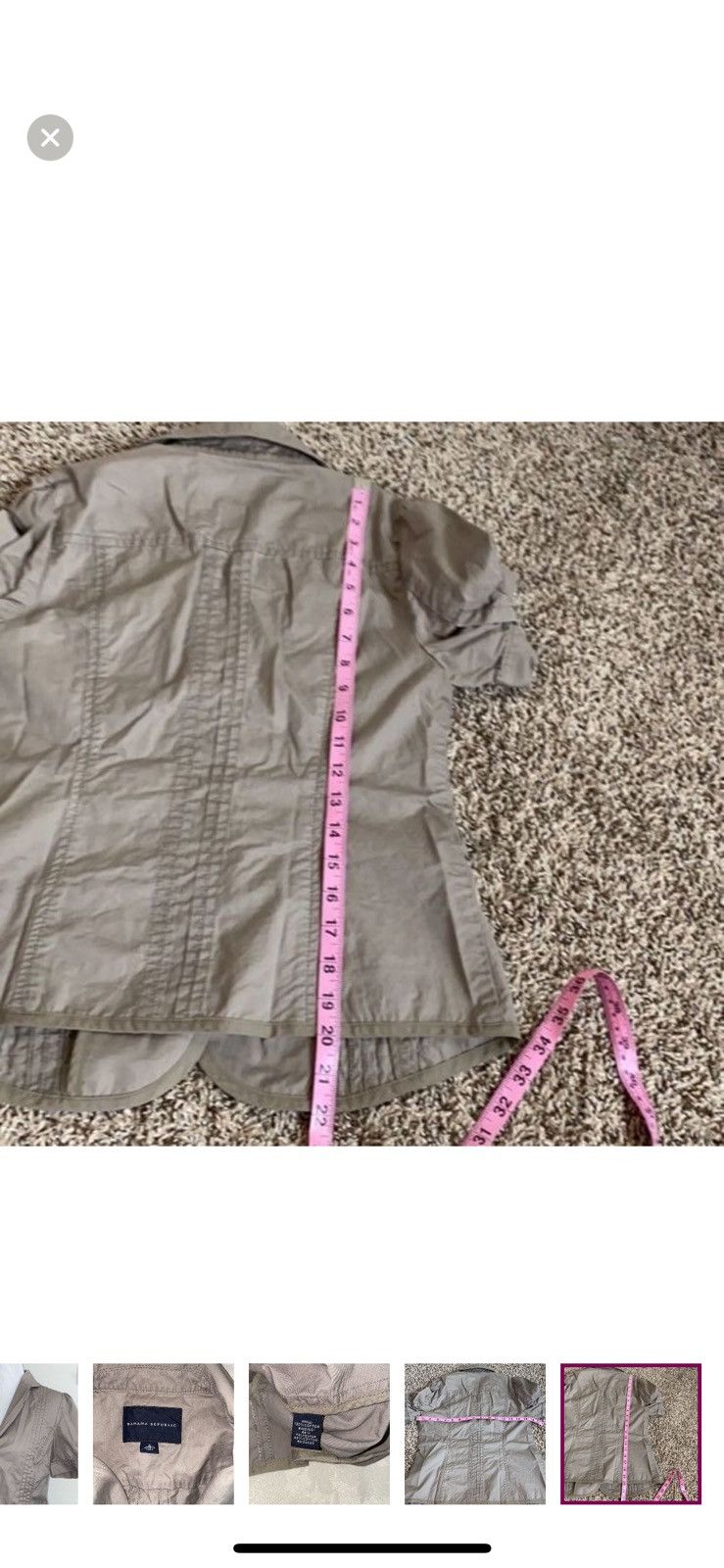 Banana Republic Banana republic short sleeved button blazer size 2 Size XS / US 0-2 / IT 36-38 - 7 Thumbnail