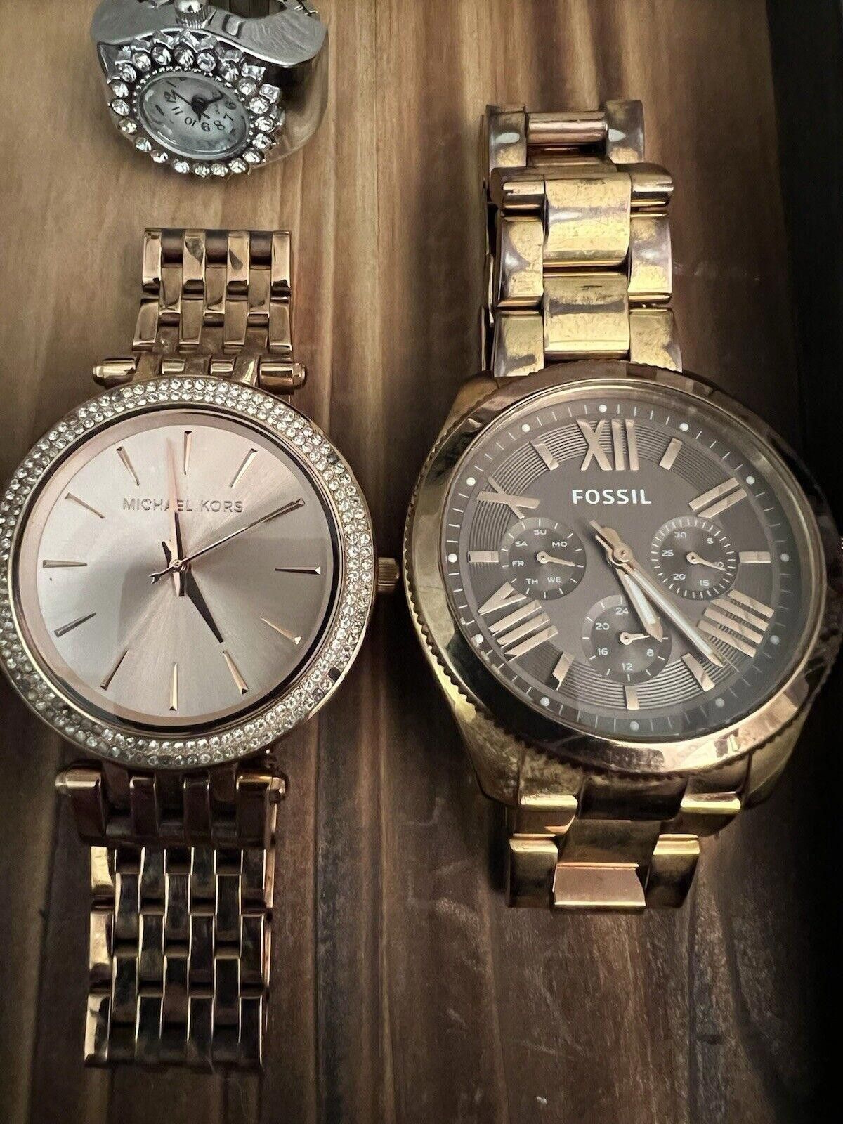Fossil Ladies Watch Lot 8 MK, Fossil, Guess, Misc Size ONE SIZE - 5 Thumbnail