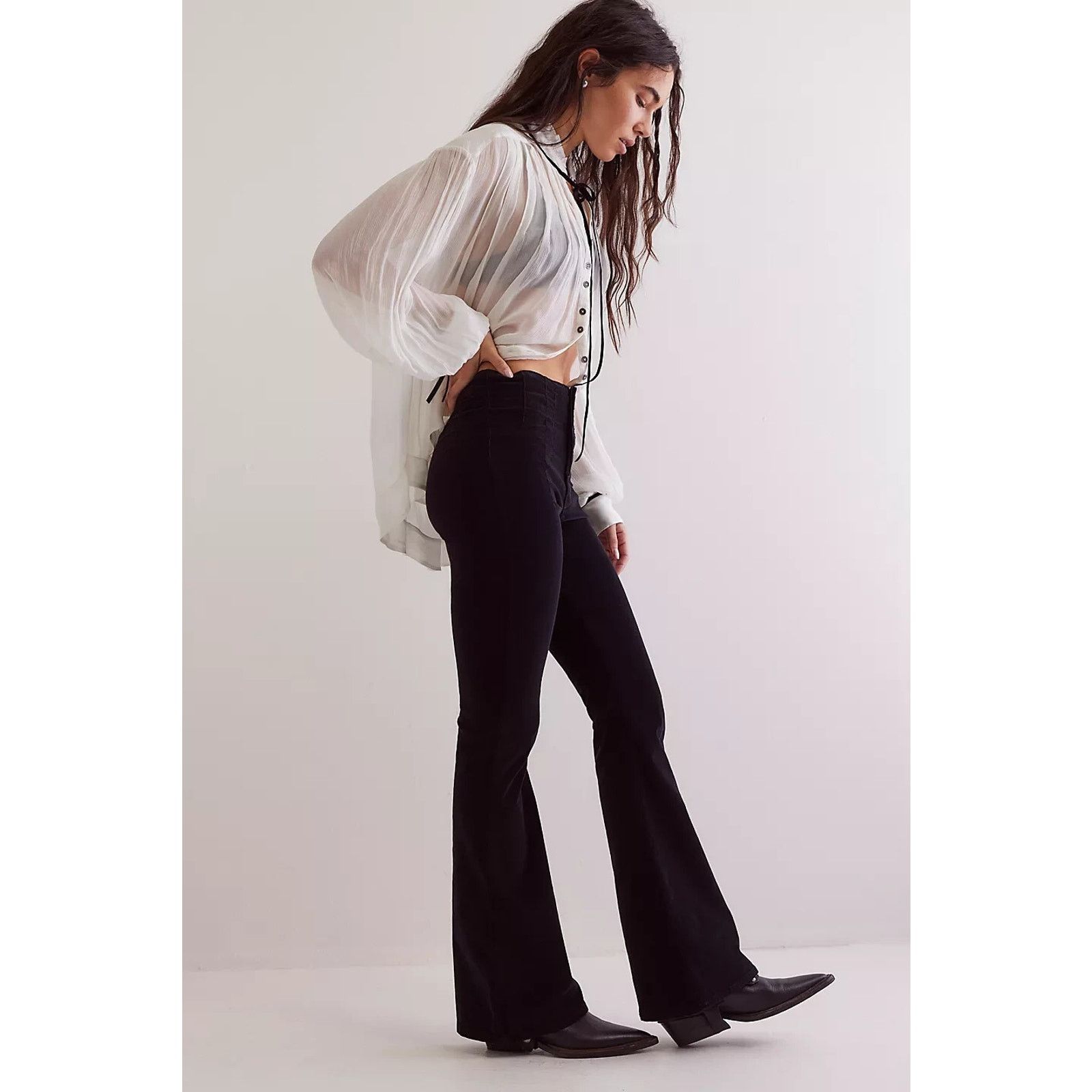 Free People We The Free X Free People Corduroy Flare Jeans 29 X 30.5 Size 29" - 3 Thumbnail