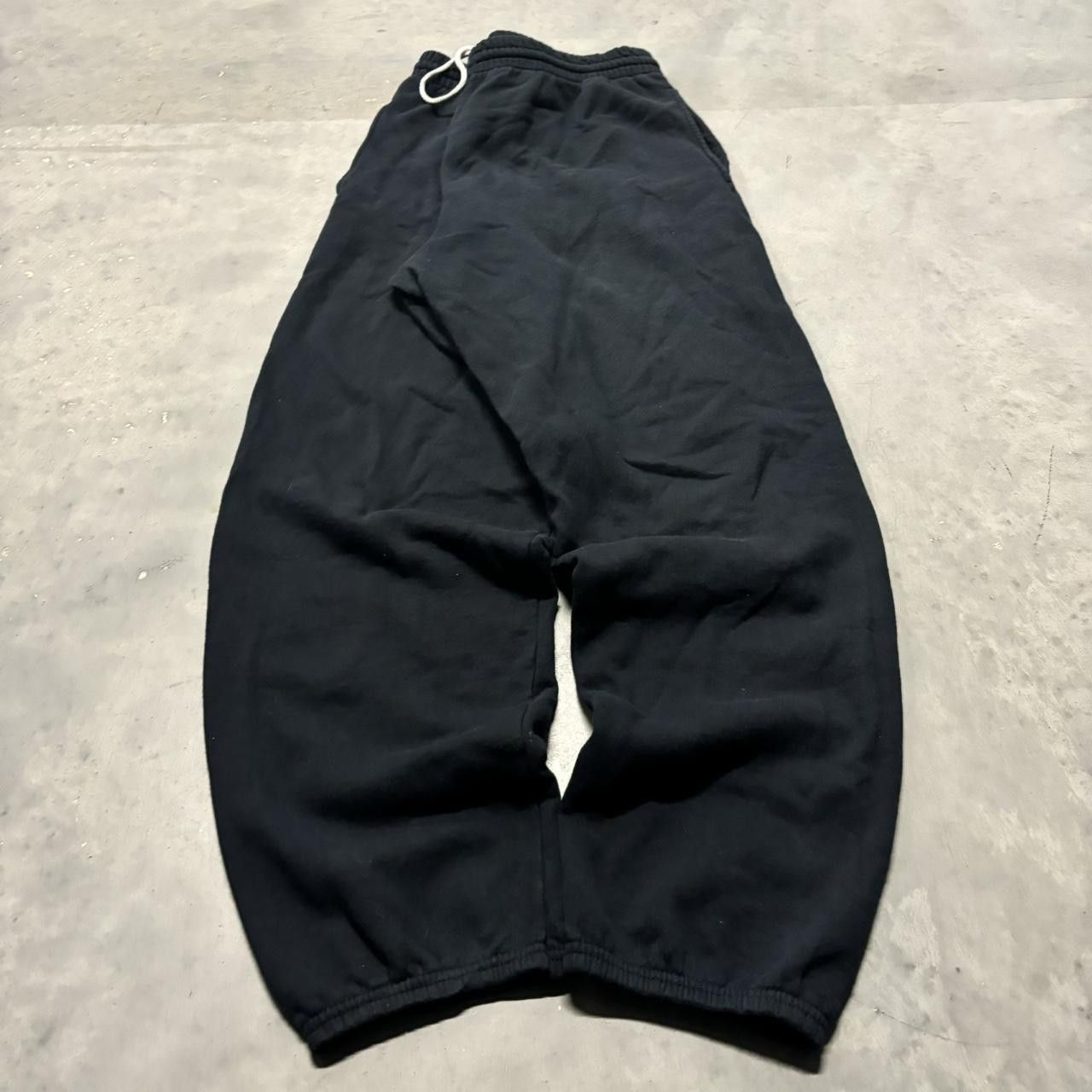 Japanese Brand × Vintage Crazy Vintage Y2K/2000s Black Essential Sweatpants! Size US 30 / EU 46 - 3 Thumbnail