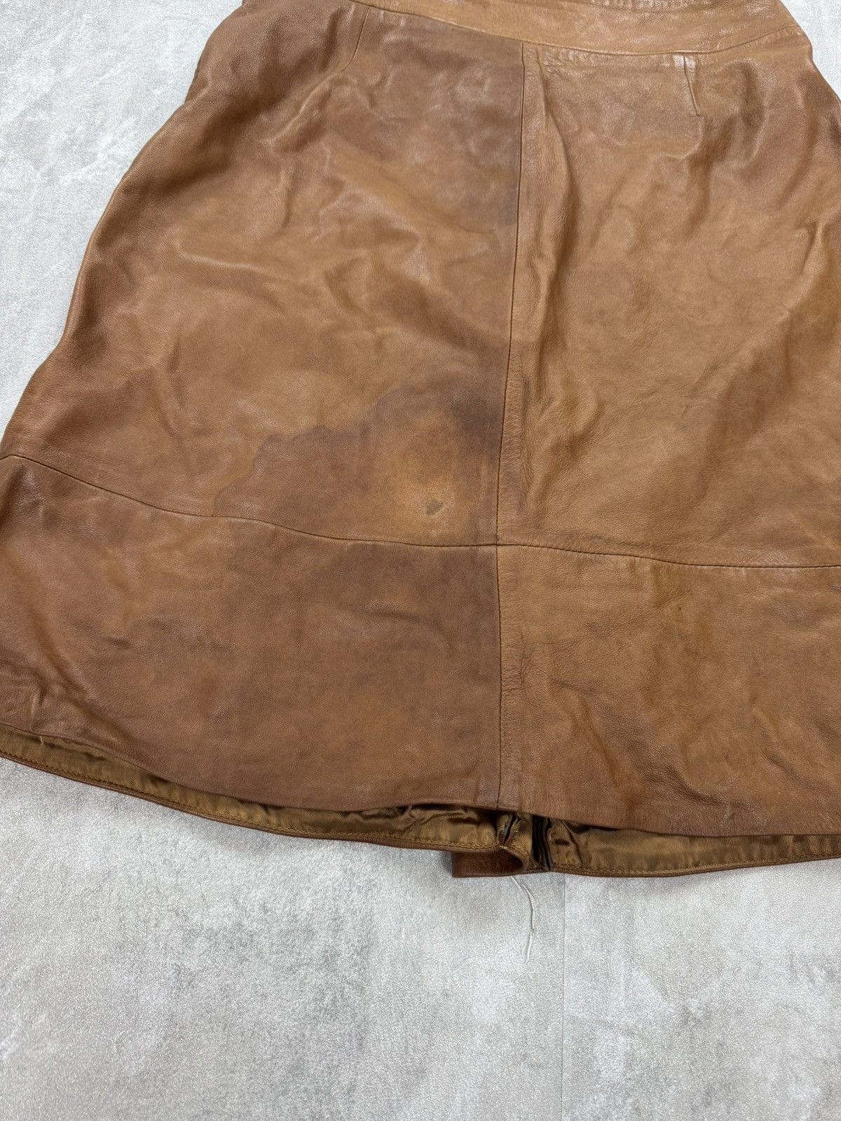 Designer × Karen Millen KAREN MILLEN Leather Mini Dress Womens Size 36 Size 27" / US 4 / IT 40 - 6 Thumbnail