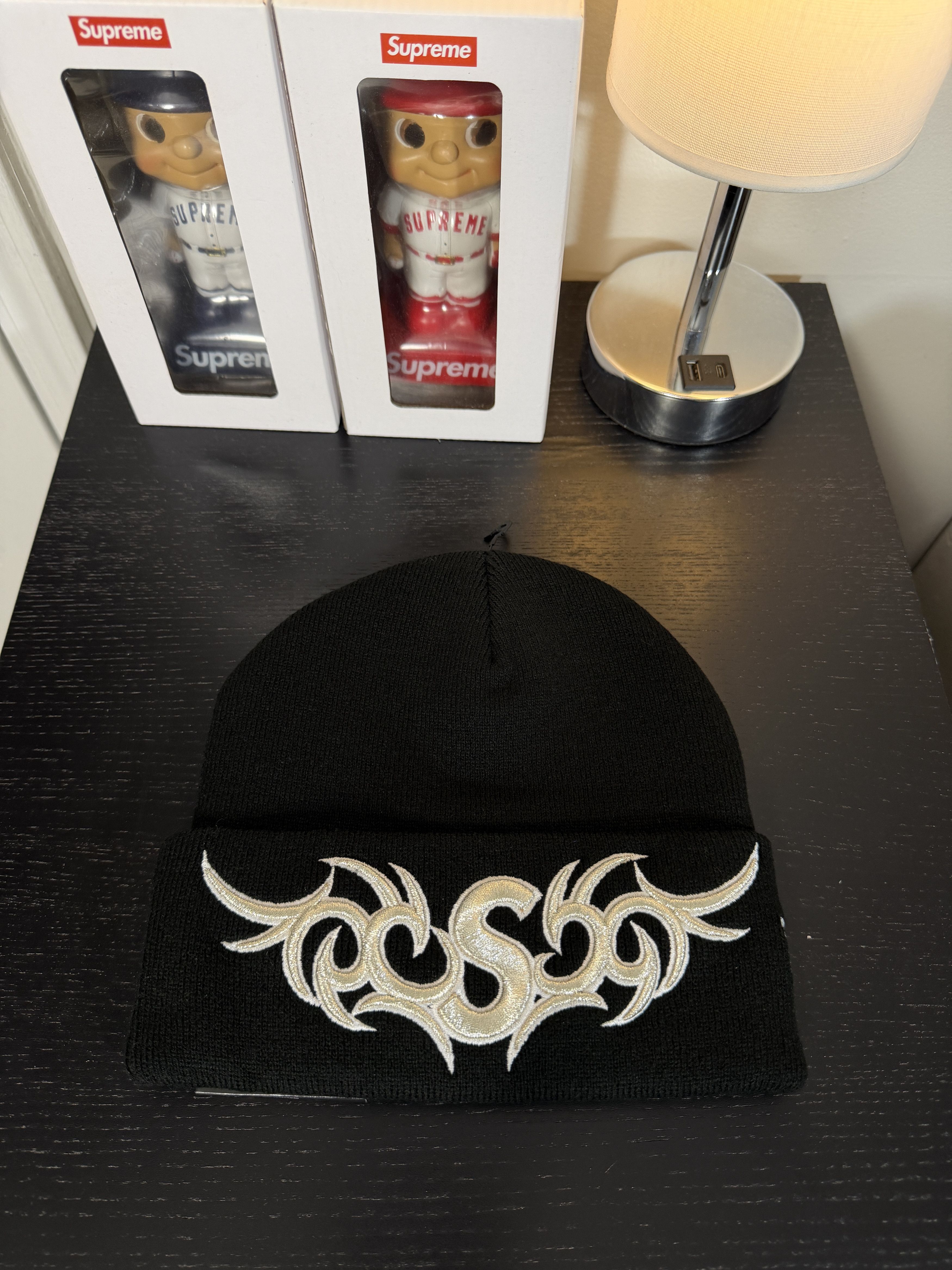 Supreme TRIBAL S LOGO BEANIE Size ONE SIZE - 1 Thumbnail