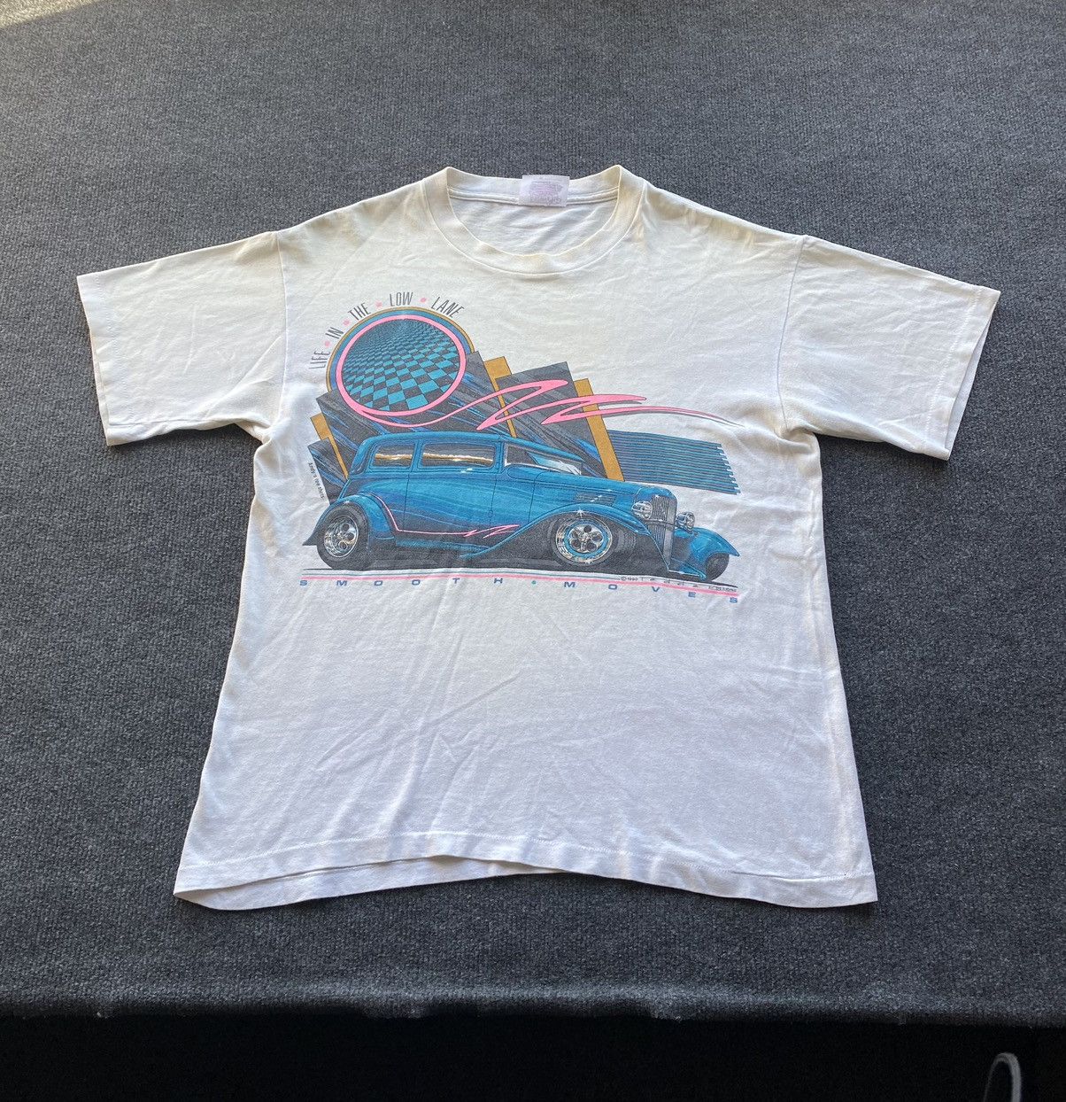 Vintage 🔥1990 Andy’s Smooth Moves Low Rider car art graphic tee m Size US M / EU 48-50 / 2 - 1 Thumbnail