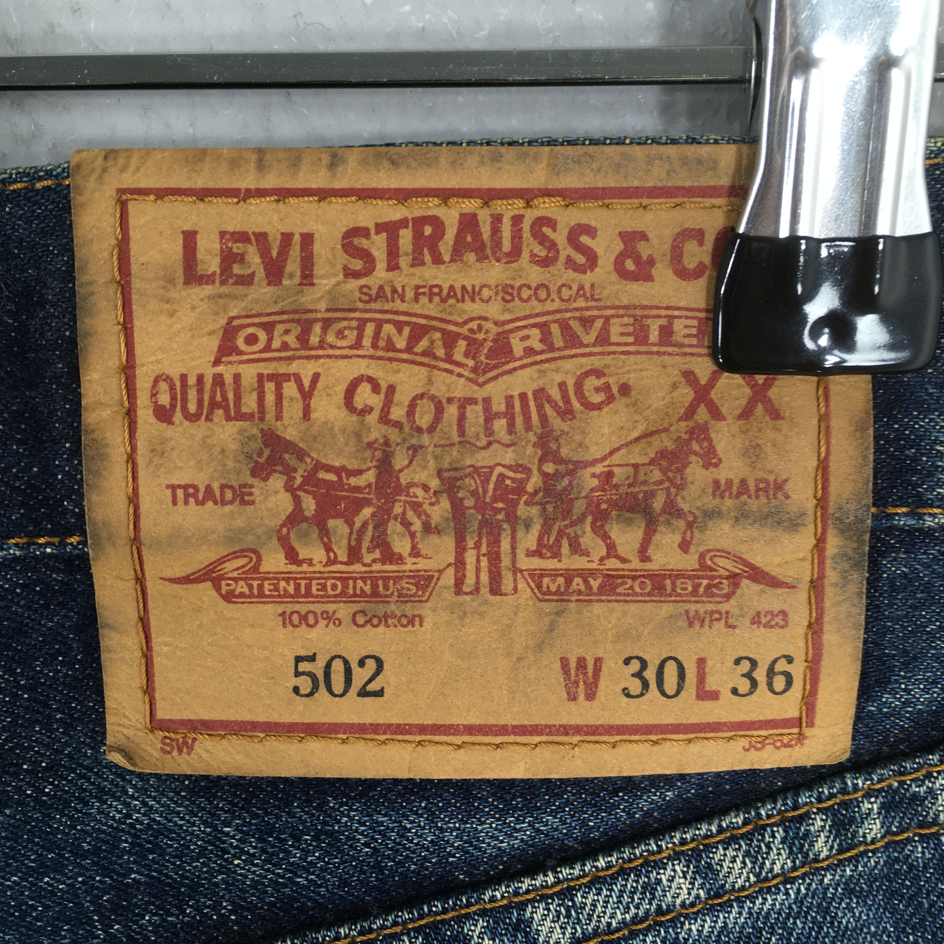 Levi's Size 29x28.5 Vintage 90's Levi's 502 Big E LVC Jeans S1959 Size US 29 - 12 Thumbnail