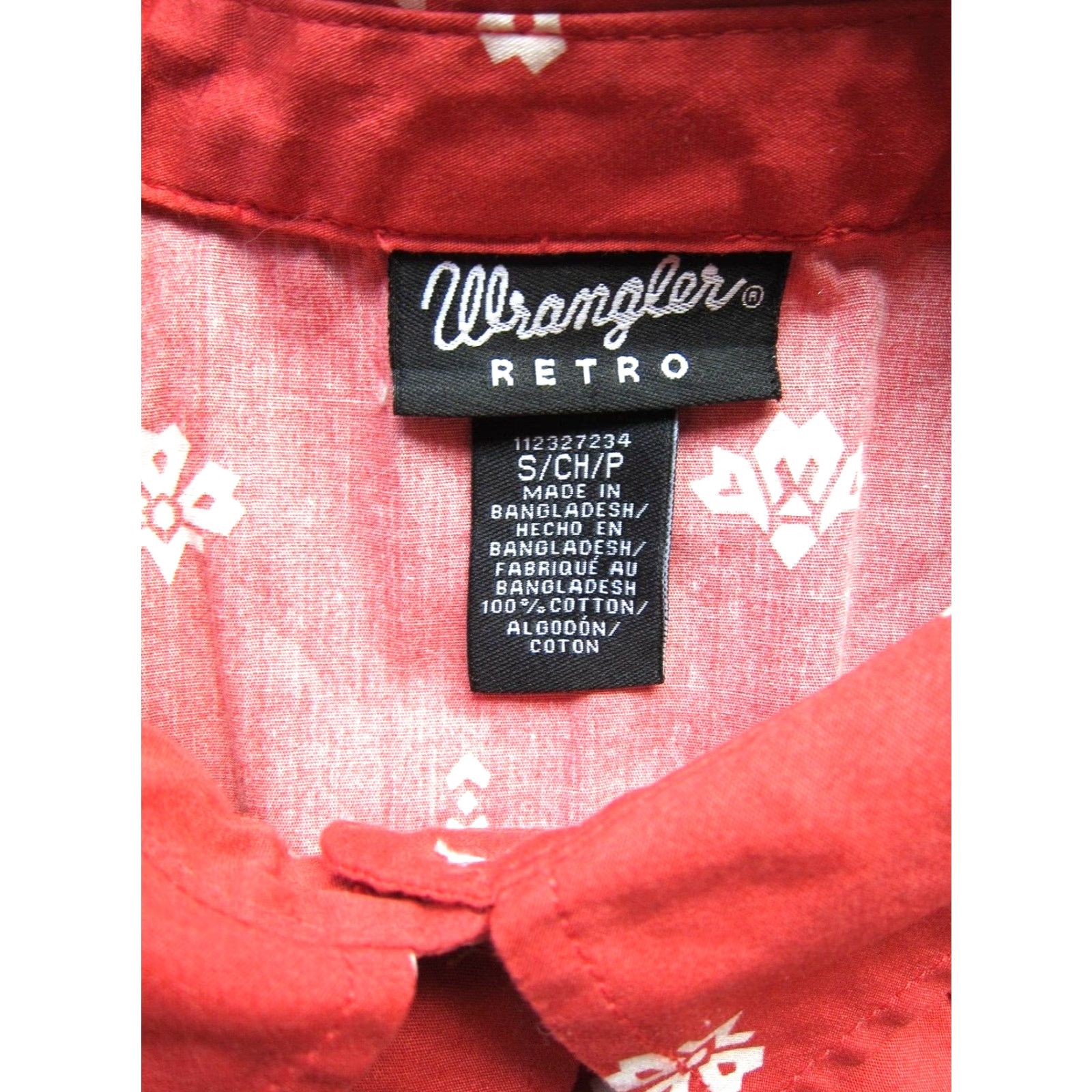 Wrangler Wrangler Shirt Western Floral Coral Red White Snap Button Long Sleeve S Womens Regular 100% Cotton Size S / US 4 / IT 40 - 4 Thumbnail
